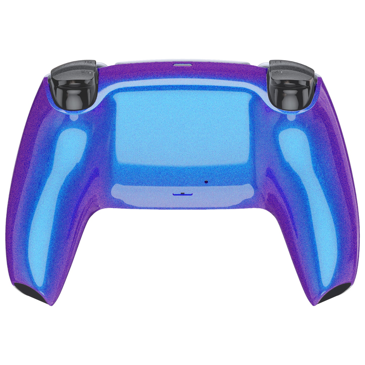eXtremeRate PS5コントローラーBDM-010/020/030/040/050対応交換対応用バックハウジングボトムシェル【カメレオンパープルブルー】