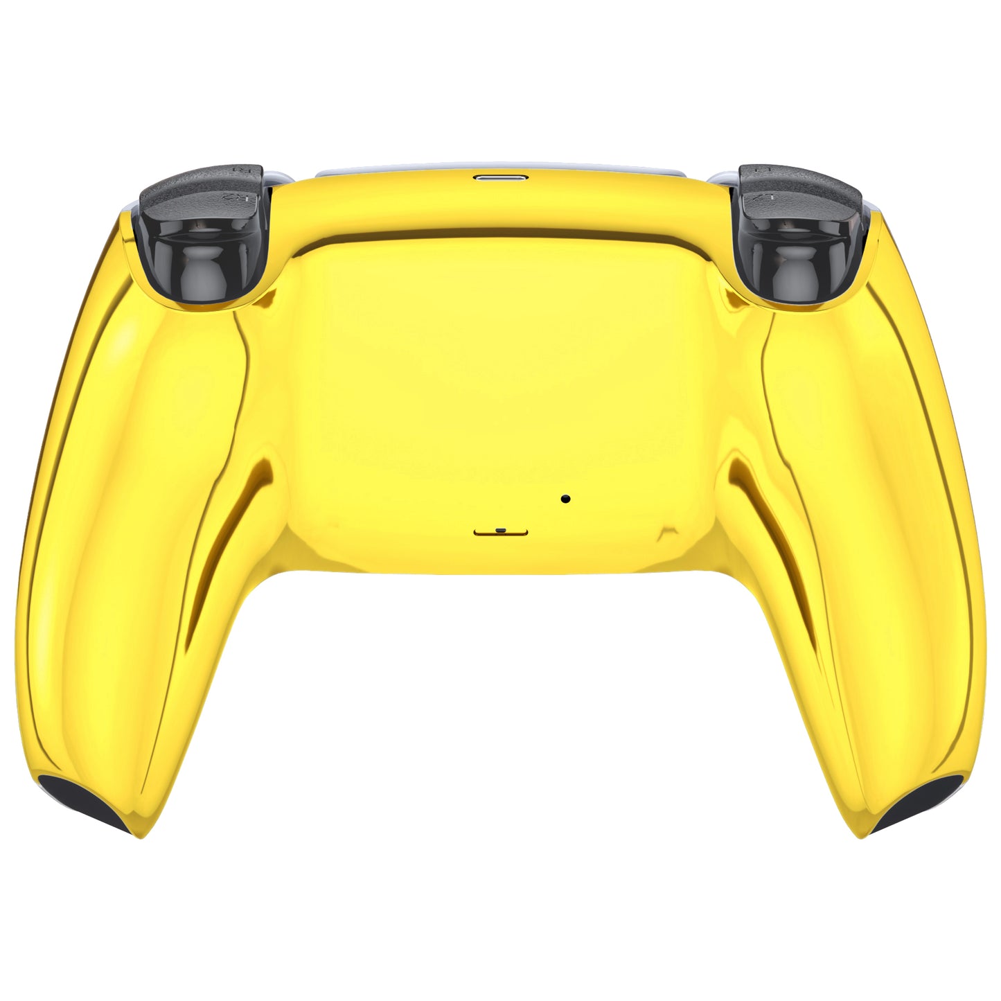 eXtremeRate PS5コントローラーBDM-010/020/030/040/050対応交換対応用バックハウジングボトムシェル【クロームゴールド】