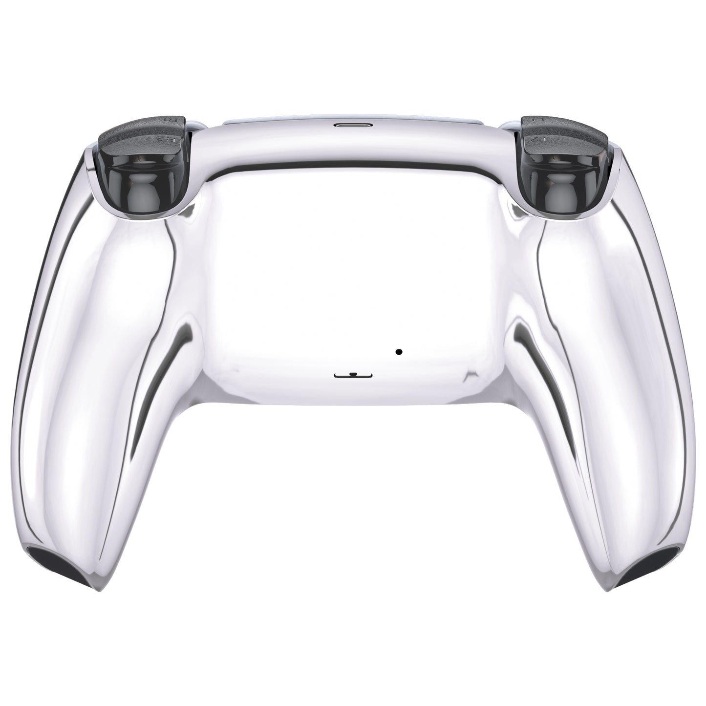 eXtremeRate PS5コントローラーBDM-010/020/030/040/050対応交換対応用バックハウジングボトムシェル【クロームシルバー】