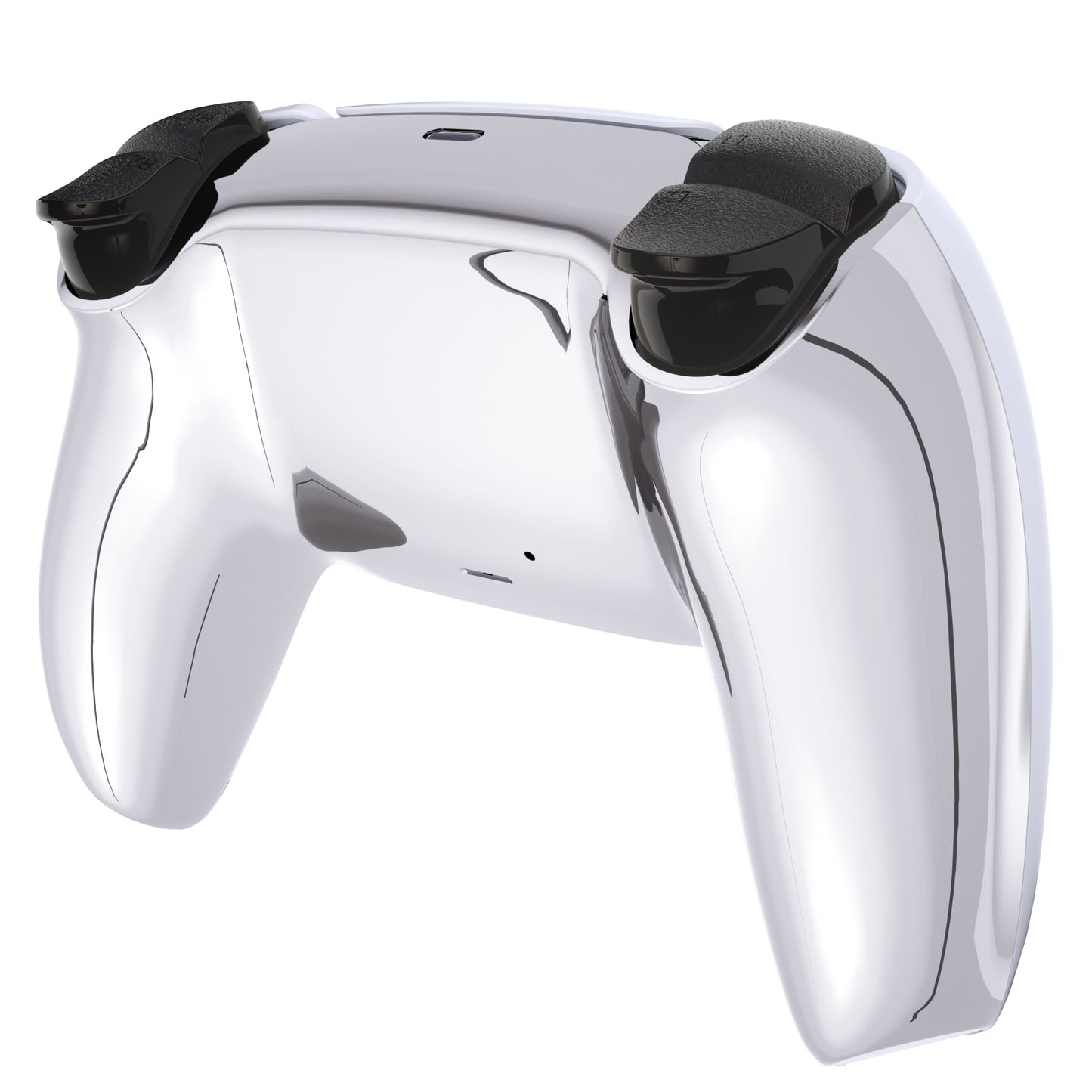 eXtremeRate PS5コントローラーBDM-010/020/030/040/050対応交換対応用バックハウジングボトムシェル【クロームシルバー】