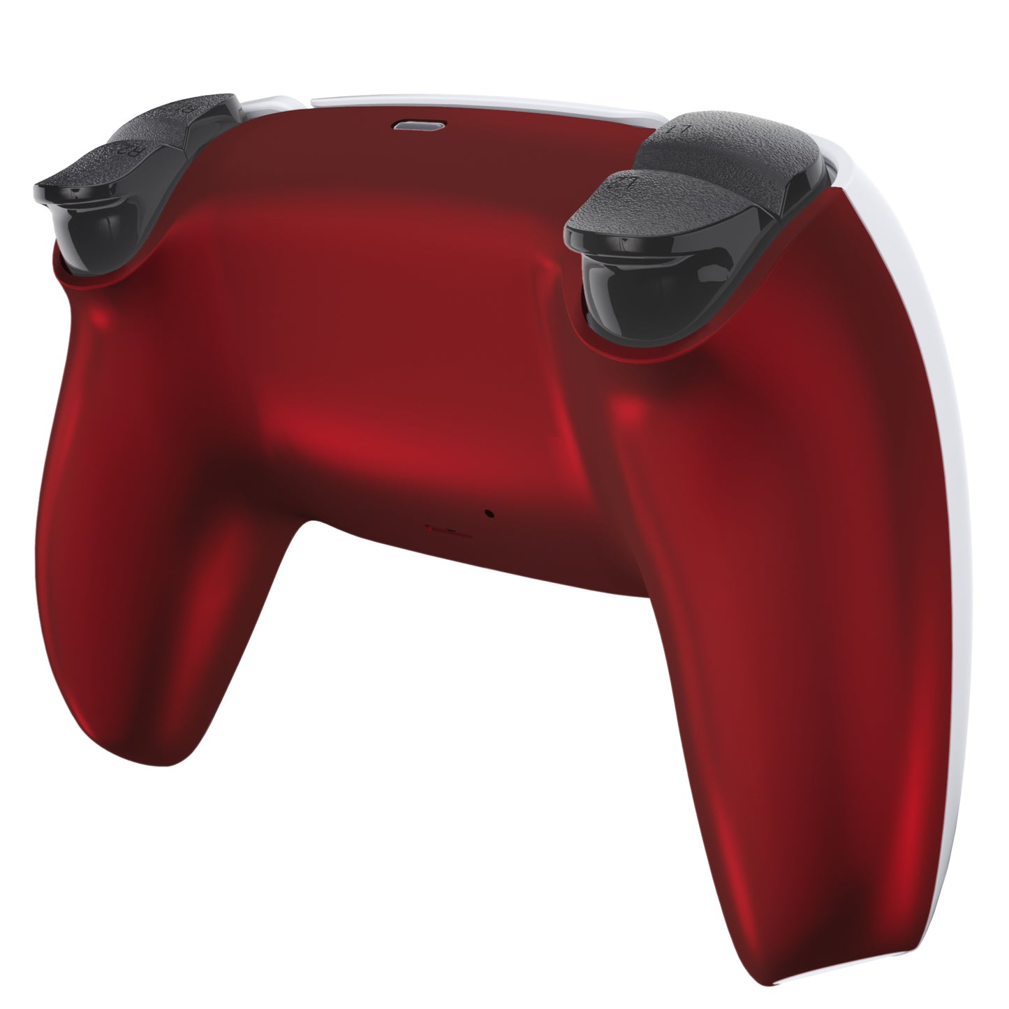 eXtremeRate PS5コントローラーBDM-010/020/030/040/050対応交換対応用バックハウジングボトムシェル【スカーレットレッド】