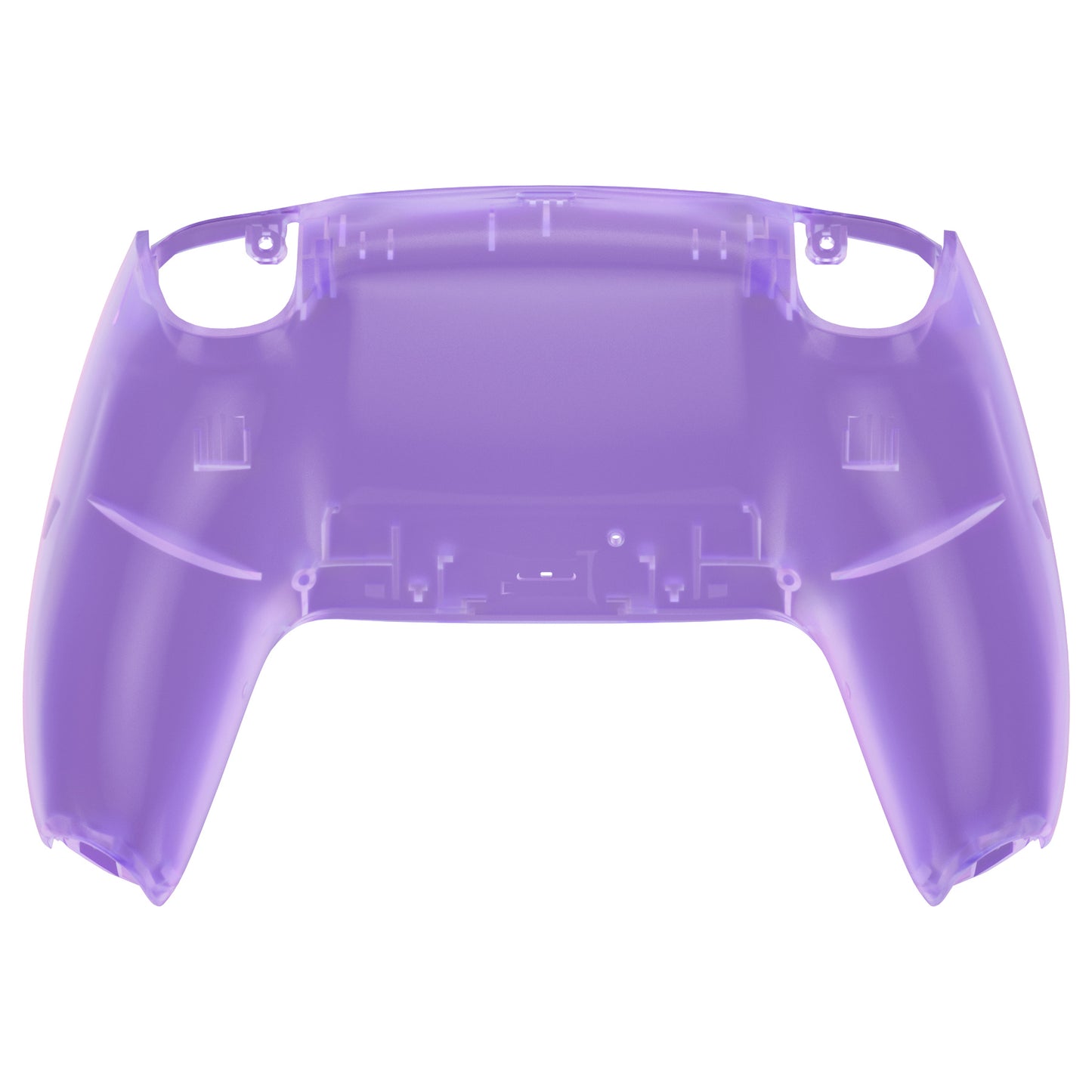 eXtremeRate PS5コントローラーBDM-010/020/030/040/050対応交換対応用バックハウジングボトムシェル【クリアパープル】