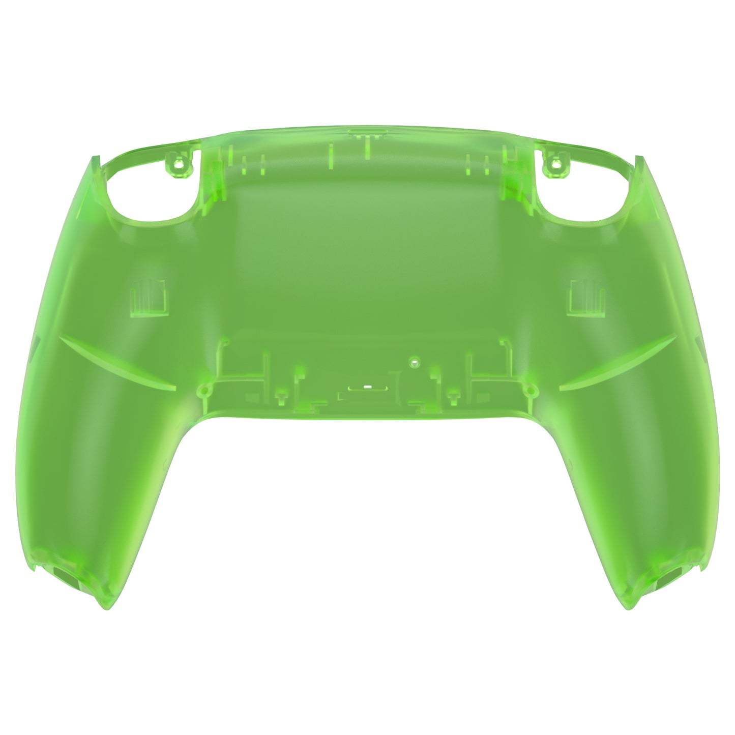 eXtremeRate PS5コントローラーBDM-010/020/030/040/050対応交換対応用バックハウジングボトムシェル【クリアグリーン】