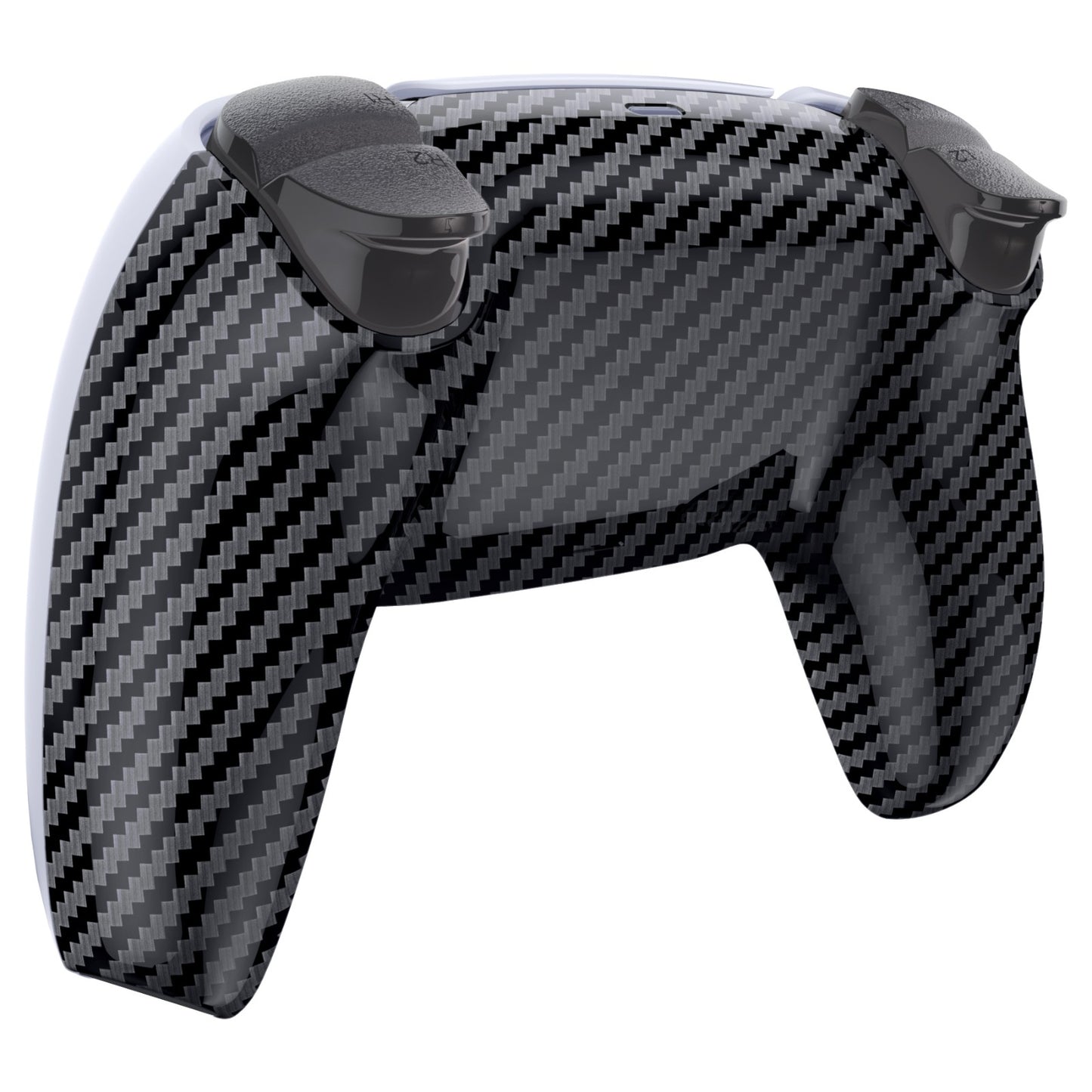 eXtremeRate PS5コントローラーBDM-010/020/030/040/050対応交換対応用バックハウジングボトムシェル【グラファイトカーボンファイバー】