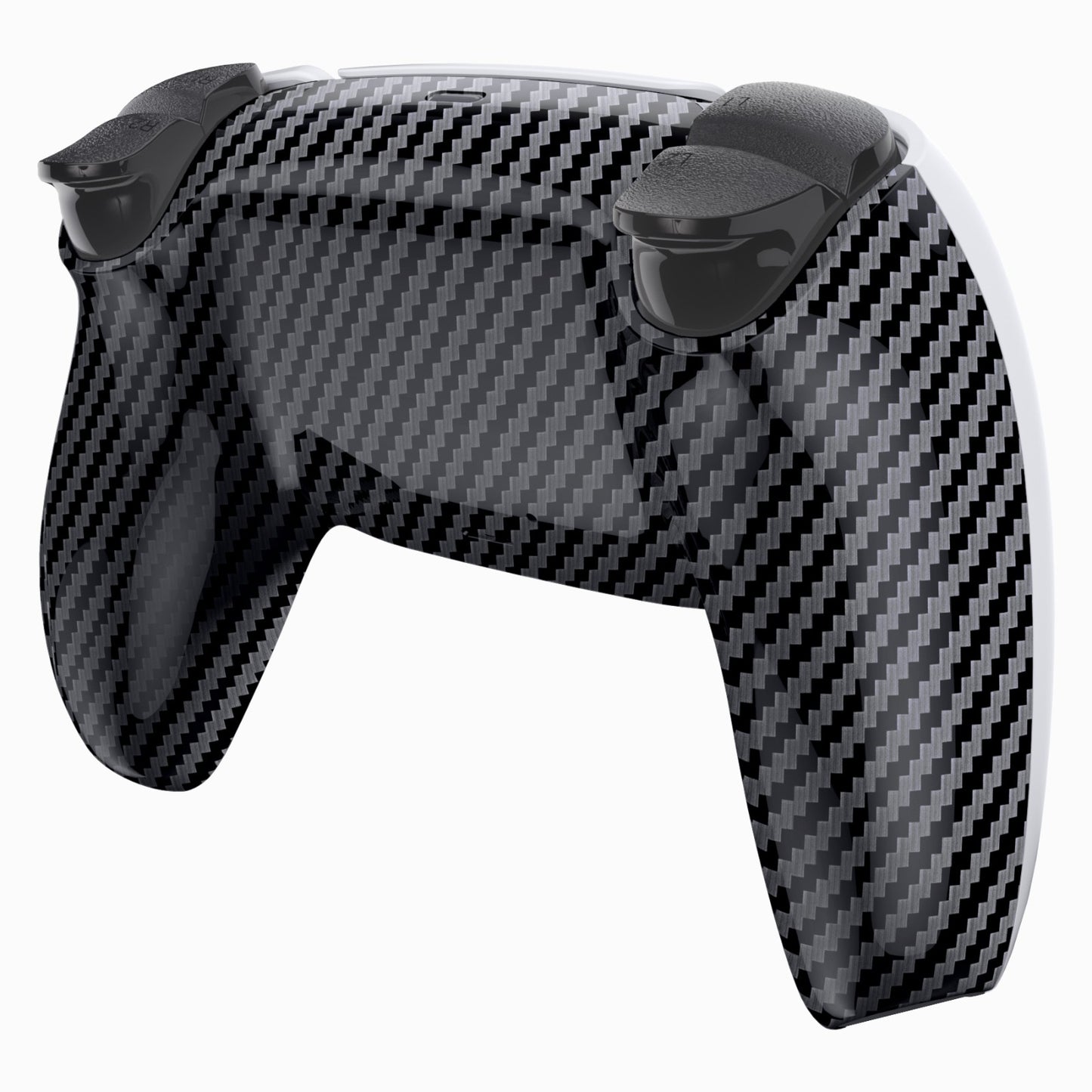 eXtremeRate PS5コントローラーBDM-010/020/030/040/050対応交換対応用バックハウジングボトムシェル【グラファイトカーボンファイバー】