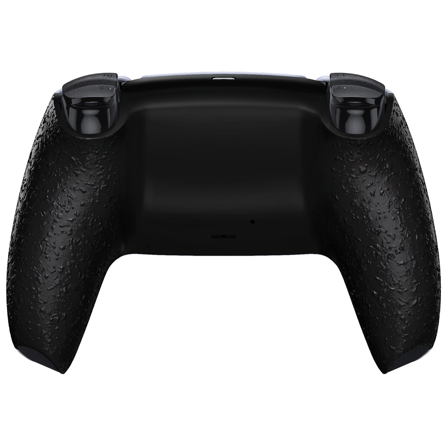 eXtremeRate PS5コントローラーBDM-010/020/030/040/050対応交換対応用バックハウジングボトムシェル【テクスチャードブラック】