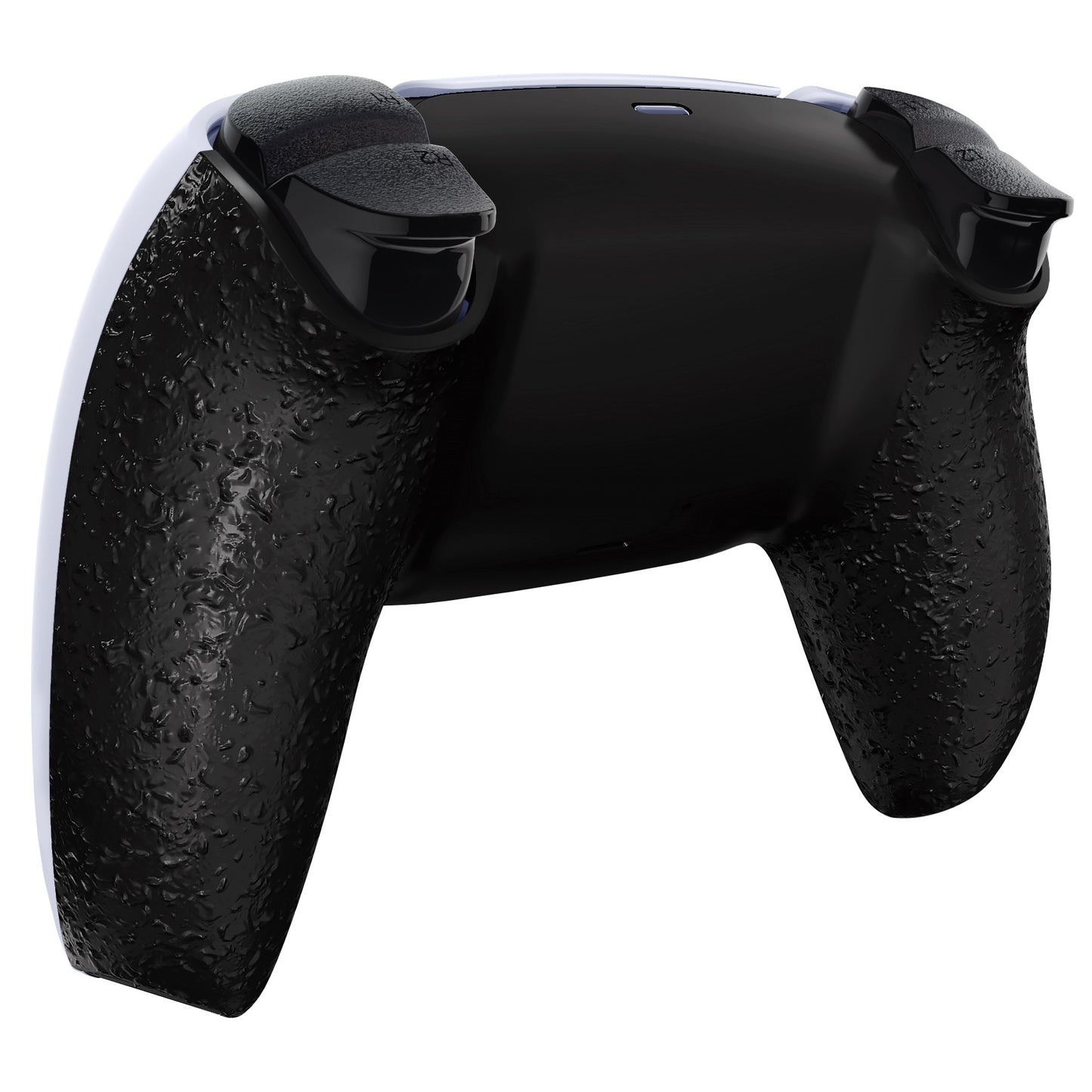 eXtremeRate PS5コントローラーBDM-010/020/030/040/050対応交換対応用バックハウジングボトムシェル【テクスチャードブラック】
