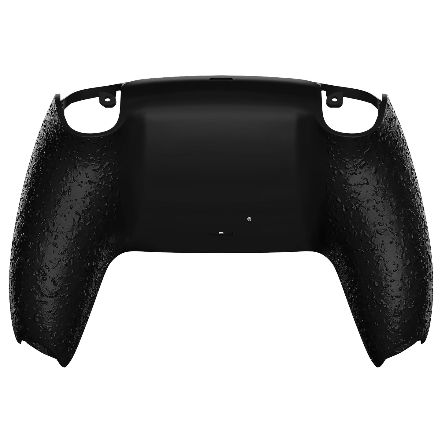 eXtremeRate PS5コントローラーBDM-010/020/030/040/050対応交換対応用バックハウジングボトムシェル【テクスチャードブラック】