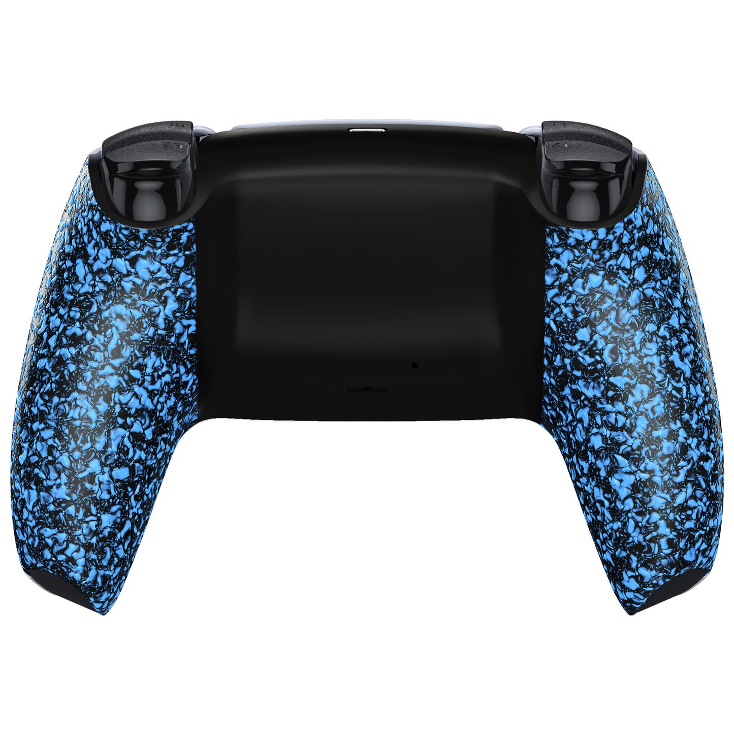 eXtremeRate PS5コントローラーBDM-010/020/030/040/050対応交換対応用バックハウジングボトムシェル【テクスチャードブルー】