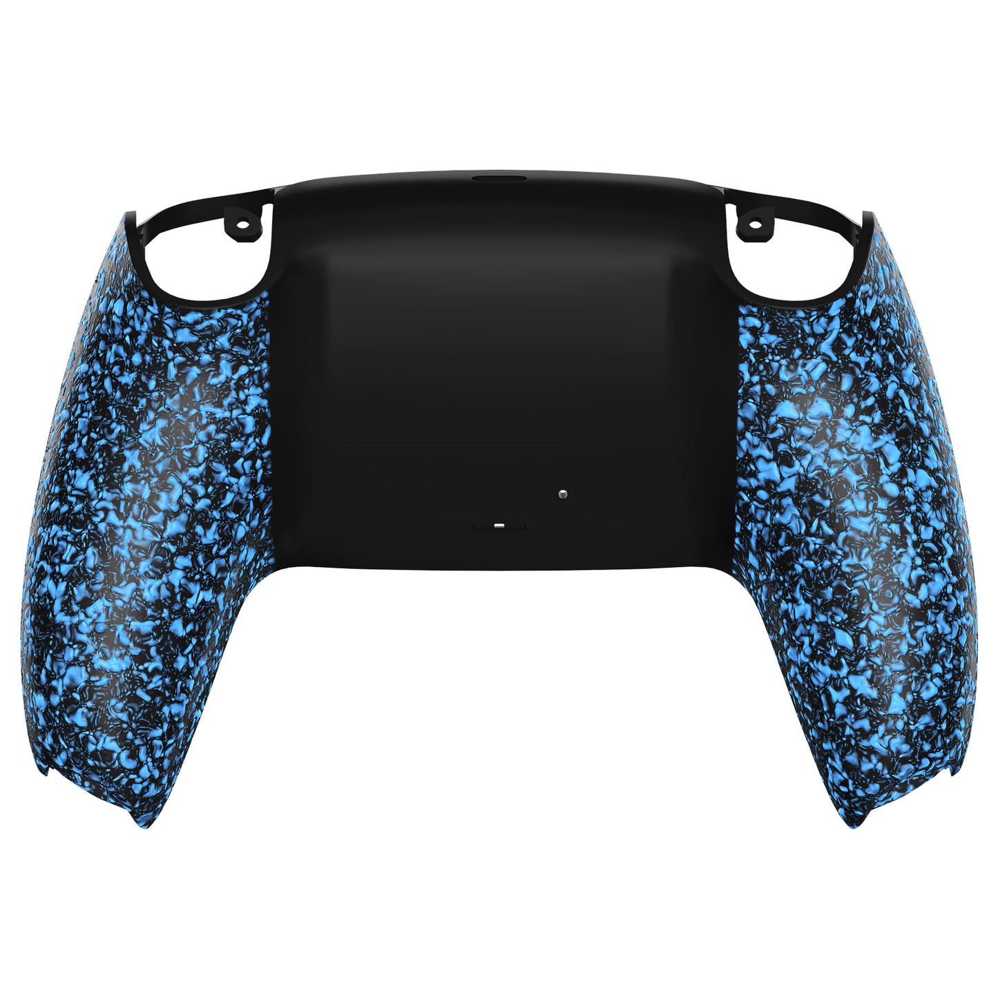 eXtremeRate PS5コントローラーBDM-010/020/030/040/050対応交換対応用バックハウジングボトムシェル【テクスチャードブルー】
