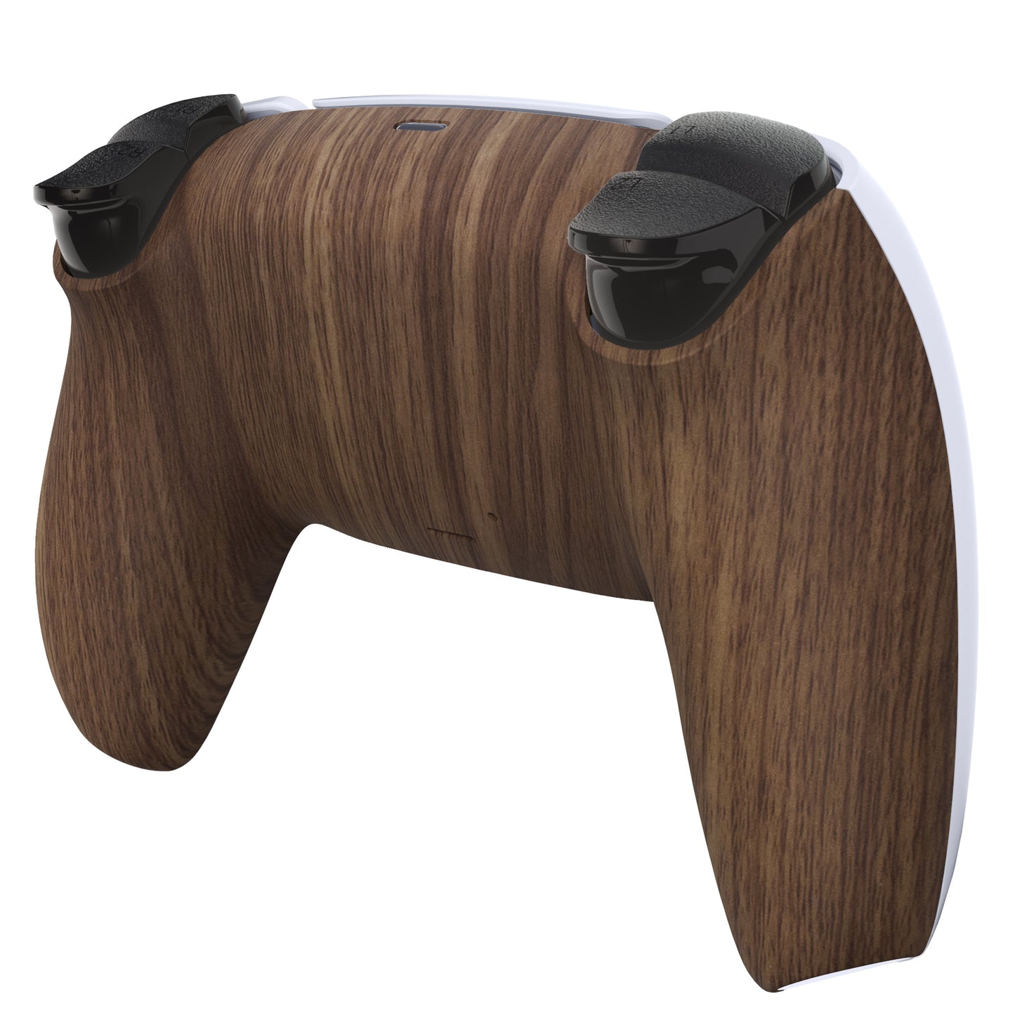 eXtremeRate PS5コントローラーBDM-010/020/030/040/050対応交換対応用バックハウジングボトムシェル【木目調デザイン】