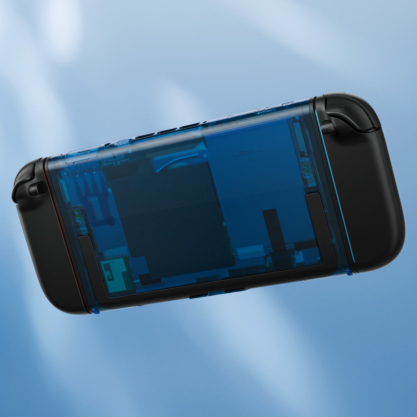 eXtremeRate Nintendo Switch 2コンソール対応交換バックプレート - キックスタンドなし【クリアブルー】