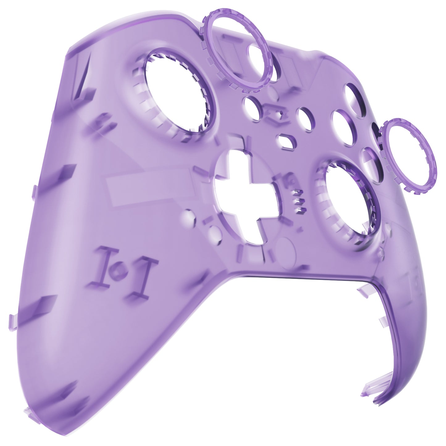 eXtremeRate Xbox One Elite Series 2&Elite 2 Coreコントローラー(モデル1797)用交換フロントハウジングシェルケース&アクセントリング【クリアパープル】