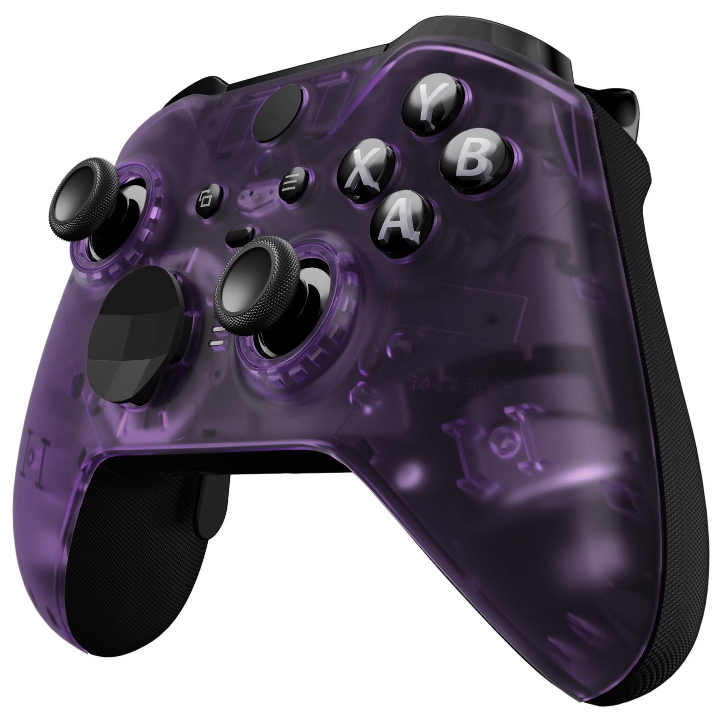 eXtremeRate Xbox One Elite Series 2&Elite 2 Coreコントローラー(モデル1797)用交換フロントハウジングシェルケース&アクセントリング【クリアパープル】