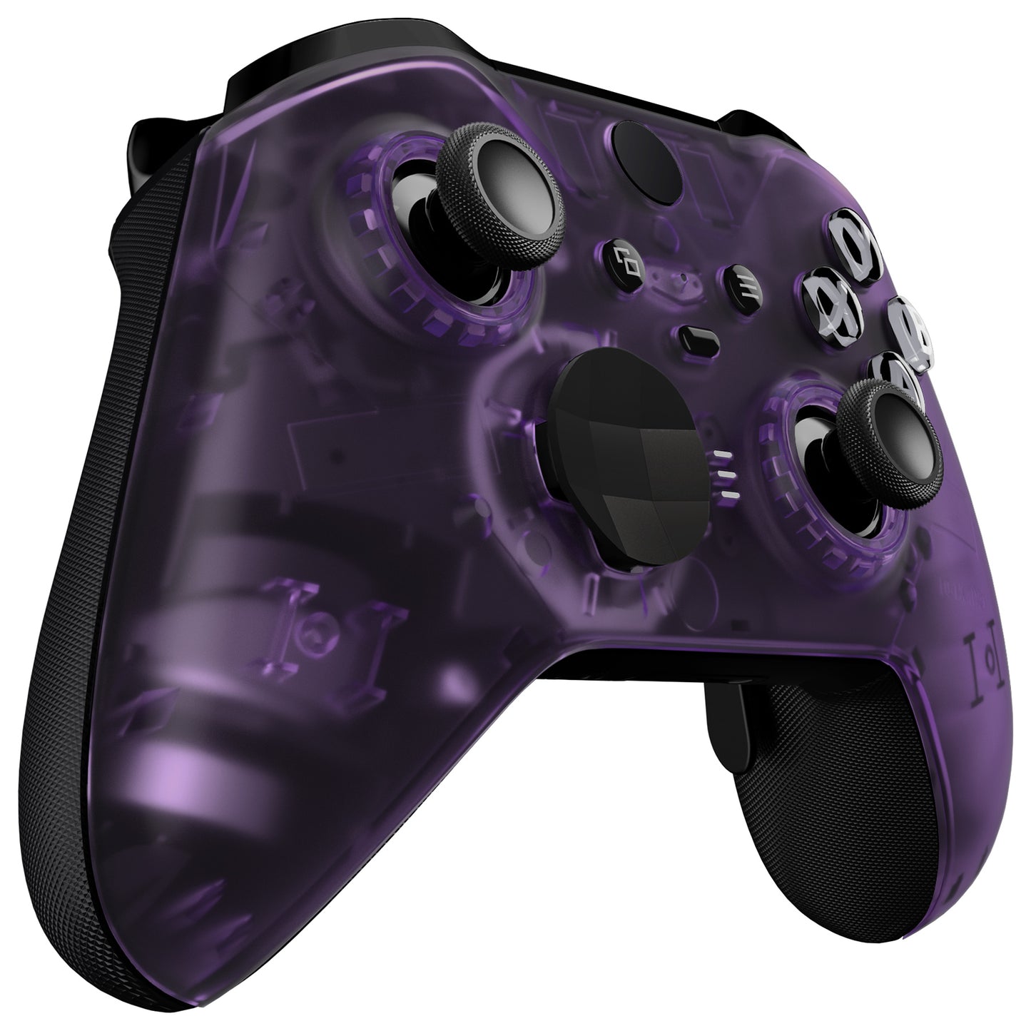 eXtremeRate Xbox One Elite Series 2&Elite 2 Coreコントローラー(モデル1797)用交換フロントハウジングシェルケース&アクセントリング【クリアパープル】