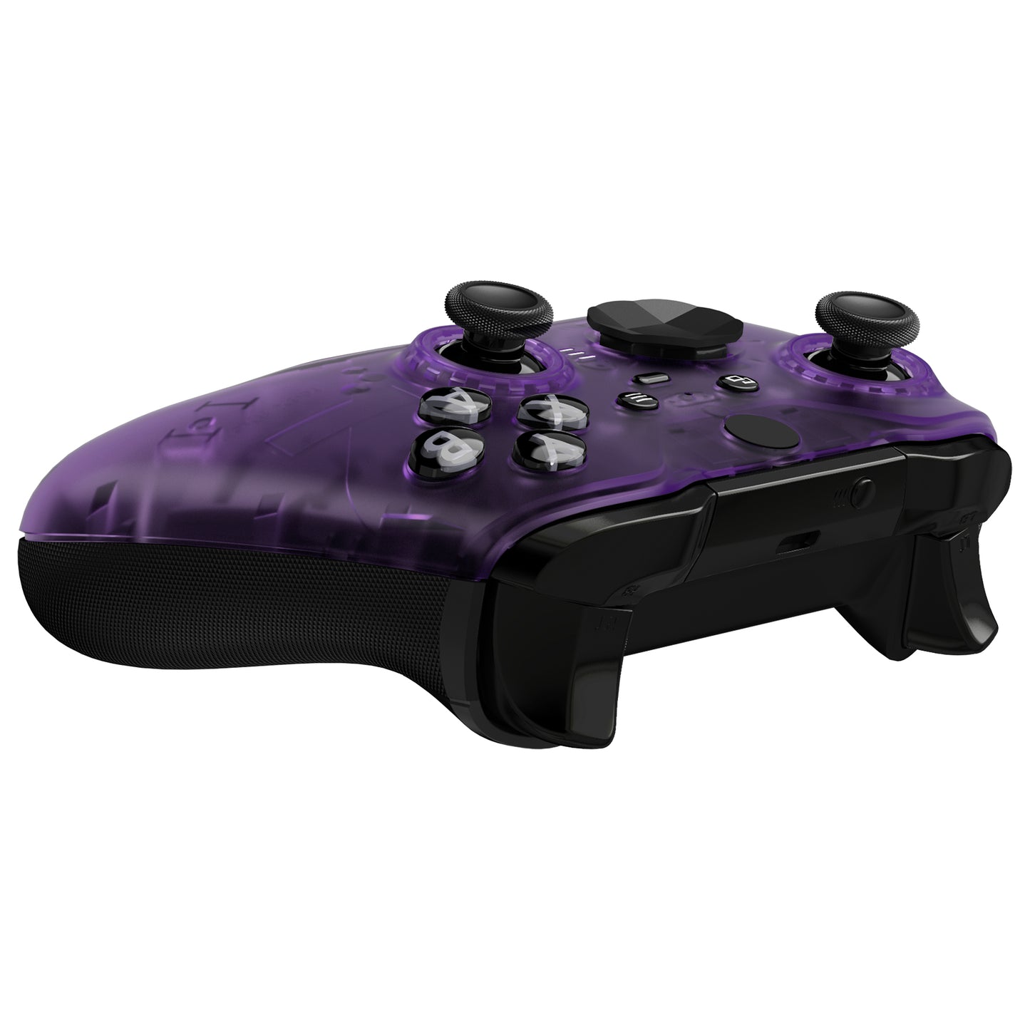 eXtremeRate Xbox One Elite Series 2&Elite 2 Coreコントローラー(モデル1797)用交換フロントハウジングシェルケース&アクセントリング【クリアパープル】