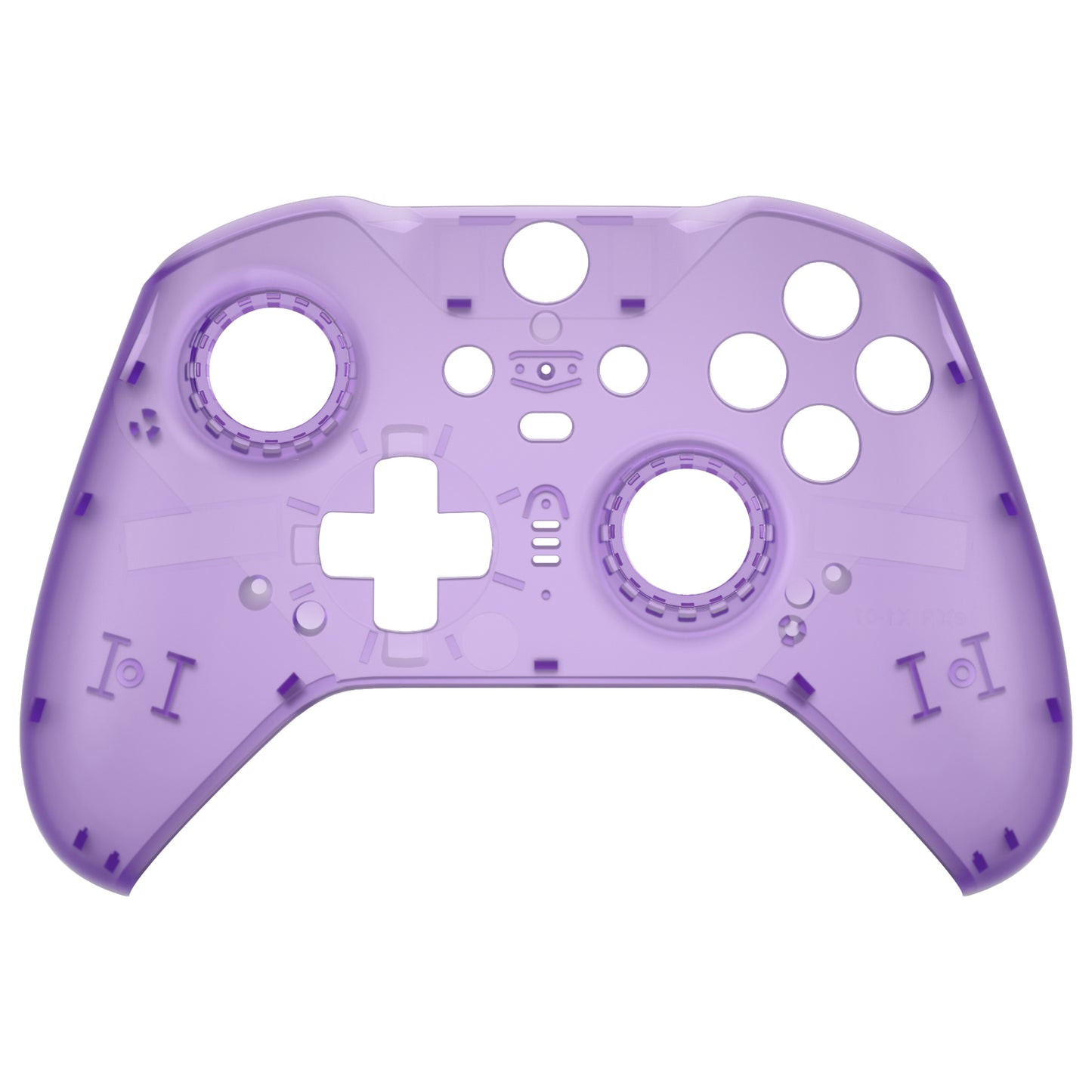eXtremeRate Xbox One Elite Series 2&Elite 2 Coreコントローラー(モデル1797)用交換フロントハウジングシェルケース&アクセントリング【クリアパープル】