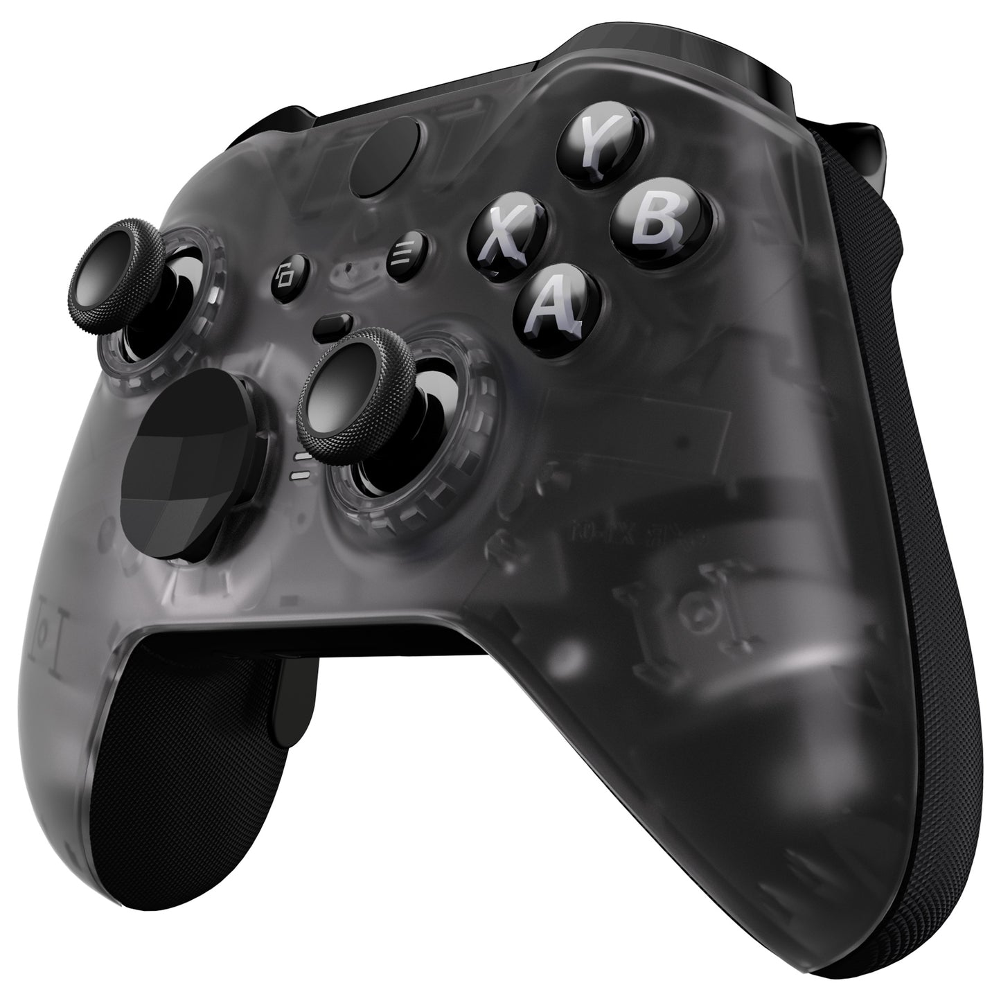 eXtremeRate Xbox One Elite Series 2&Elite 2 Coreコントローラー(モデル1797)用交換フロントハウジングシェルケース&アクセントリング【クリアブラック】