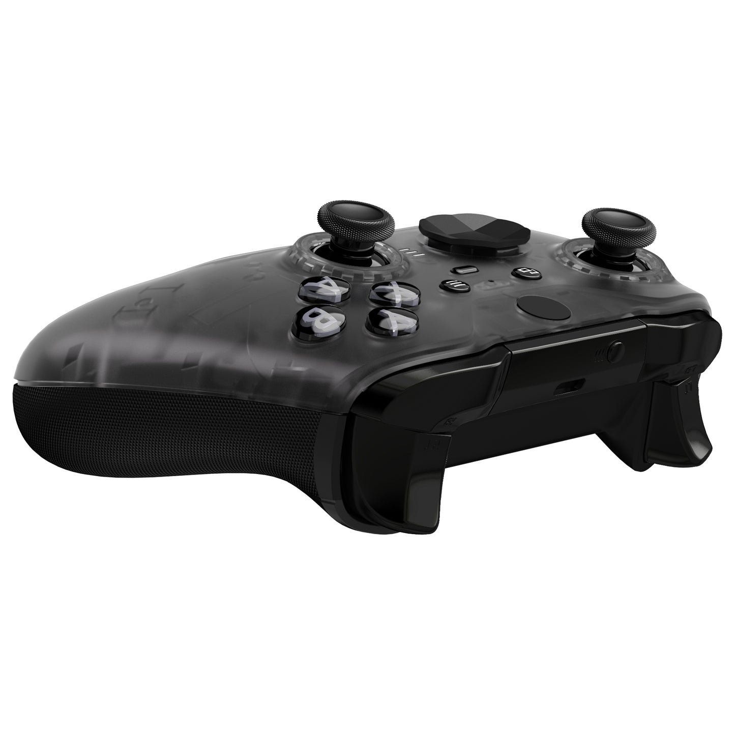 eXtremeRate Xbox One Elite Series 2&Elite 2 Coreコントローラー(モデル1797)用交換フロントハウジングシェルケース&アクセントリング【クリアブラック】