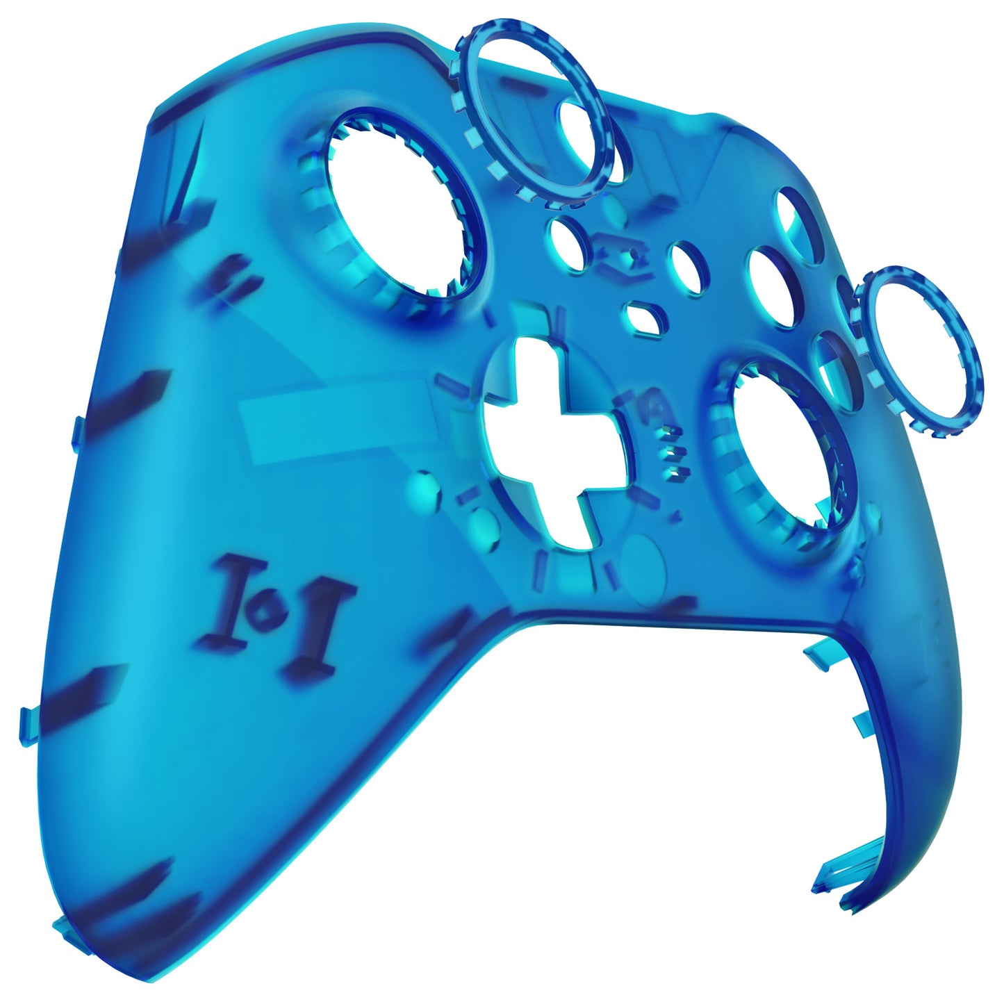 eXtremeRate Xbox One Elite Series 2&Elite 2 Coreコントローラー(モデル1797)用交換フロントハウジングシェルケース&アクセントリング【クリアブルー】