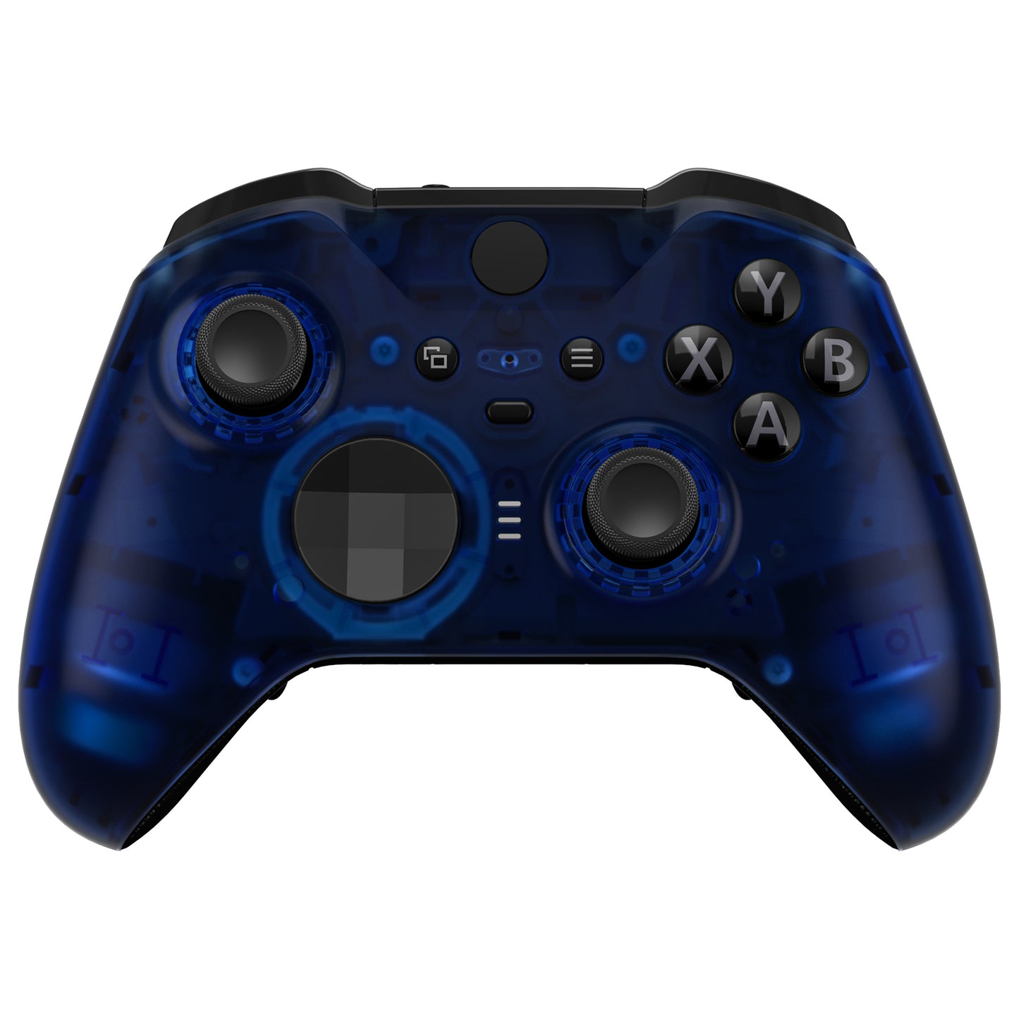 eXtremeRate Xbox One Elite Series 2&Elite 2 Coreコントローラー(モデル1797)用交換フロントハウジングシェルケース&アクセントリング【クリアブルー】