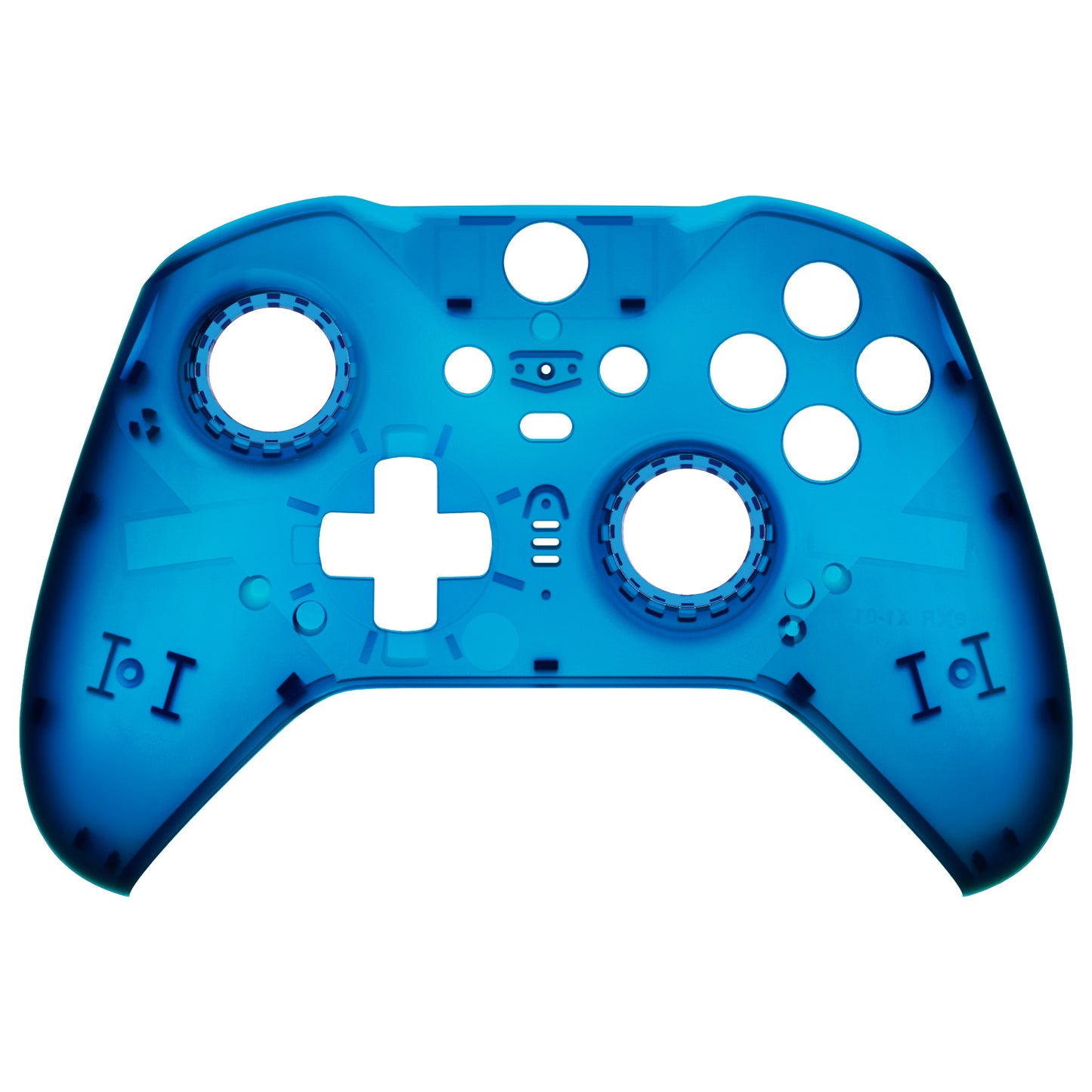 eXtremeRate Xbox One Elite Series 2&Elite 2 Coreコントローラー(モデル1797)用交換フロントハウジングシェルケース&アクセントリング【クリアブルー】