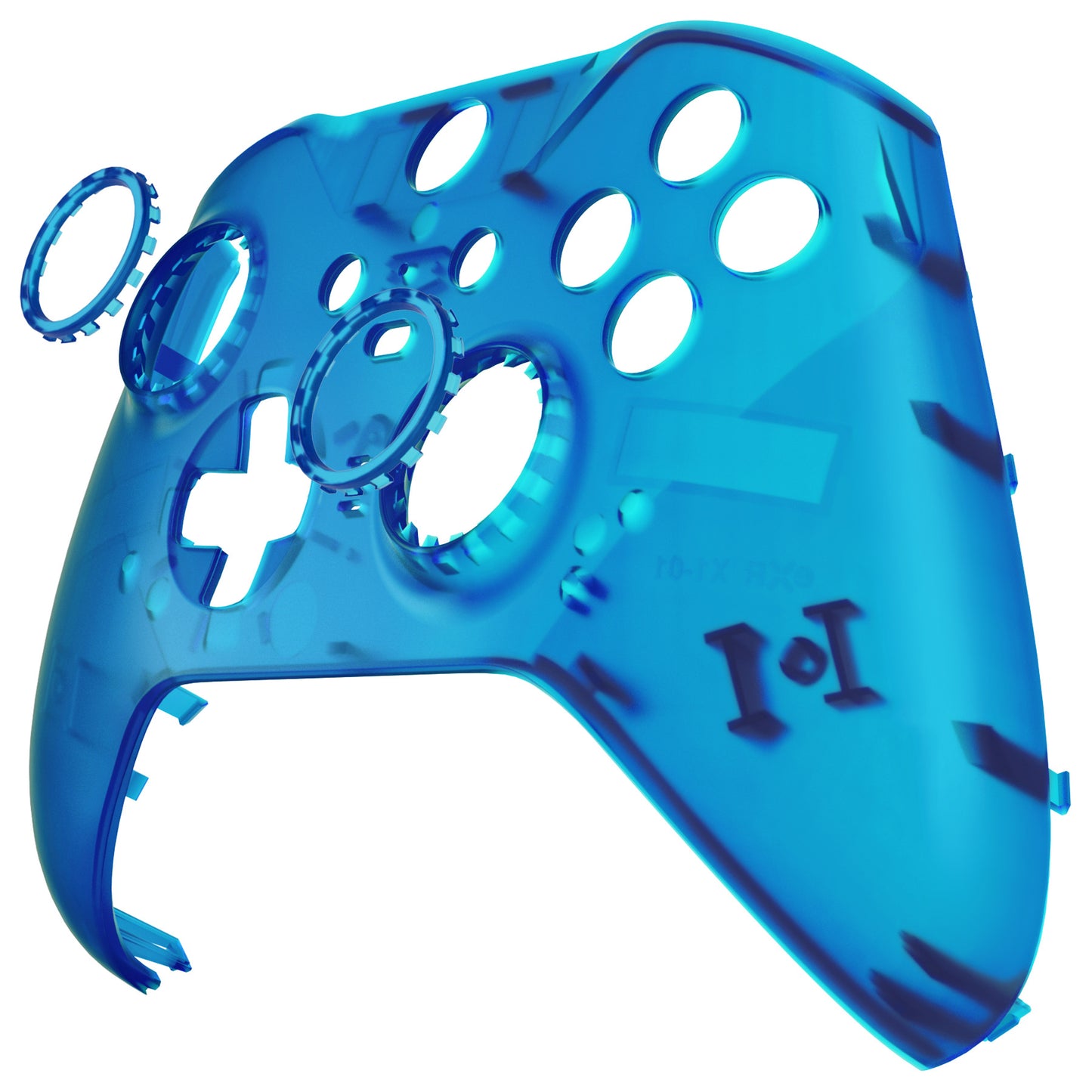 eXtremeRate Xbox One Elite Series 2&Elite 2 Coreコントローラー(モデル1797)用交換フロントハウジングシェルケース&アクセントリング【クリアブルー】