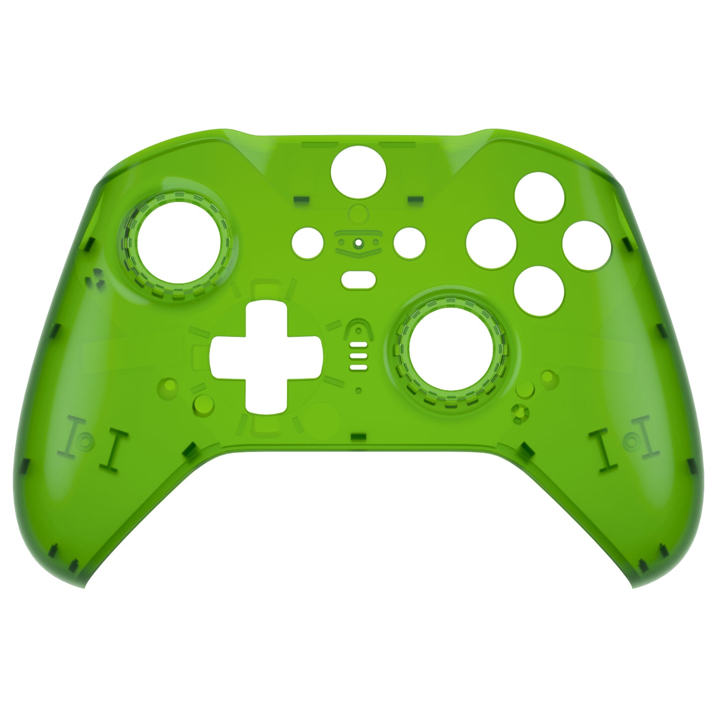 eXtremeRate Xbox One Elite Series 2&Elite 2 Coreコントローラー(モデル1797)用交換フロントハウジングシェルケース&アクセントリング【クリアグリーン】