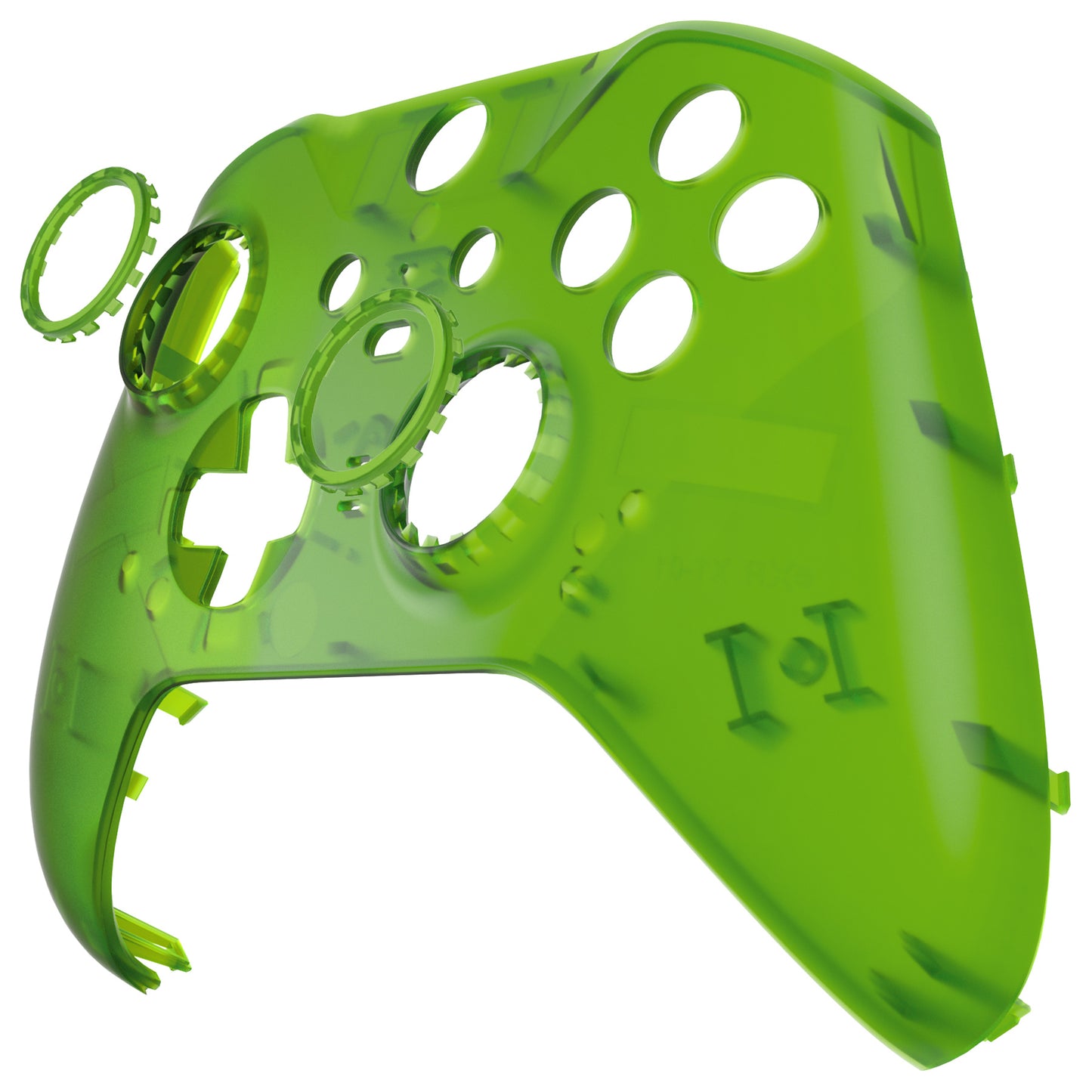 eXtremeRate Xbox One Elite Series 2&Elite 2 Coreコントローラー(モデル1797)用交換フロントハウジングシェルケース&アクセントリング【クリアグリーン】
