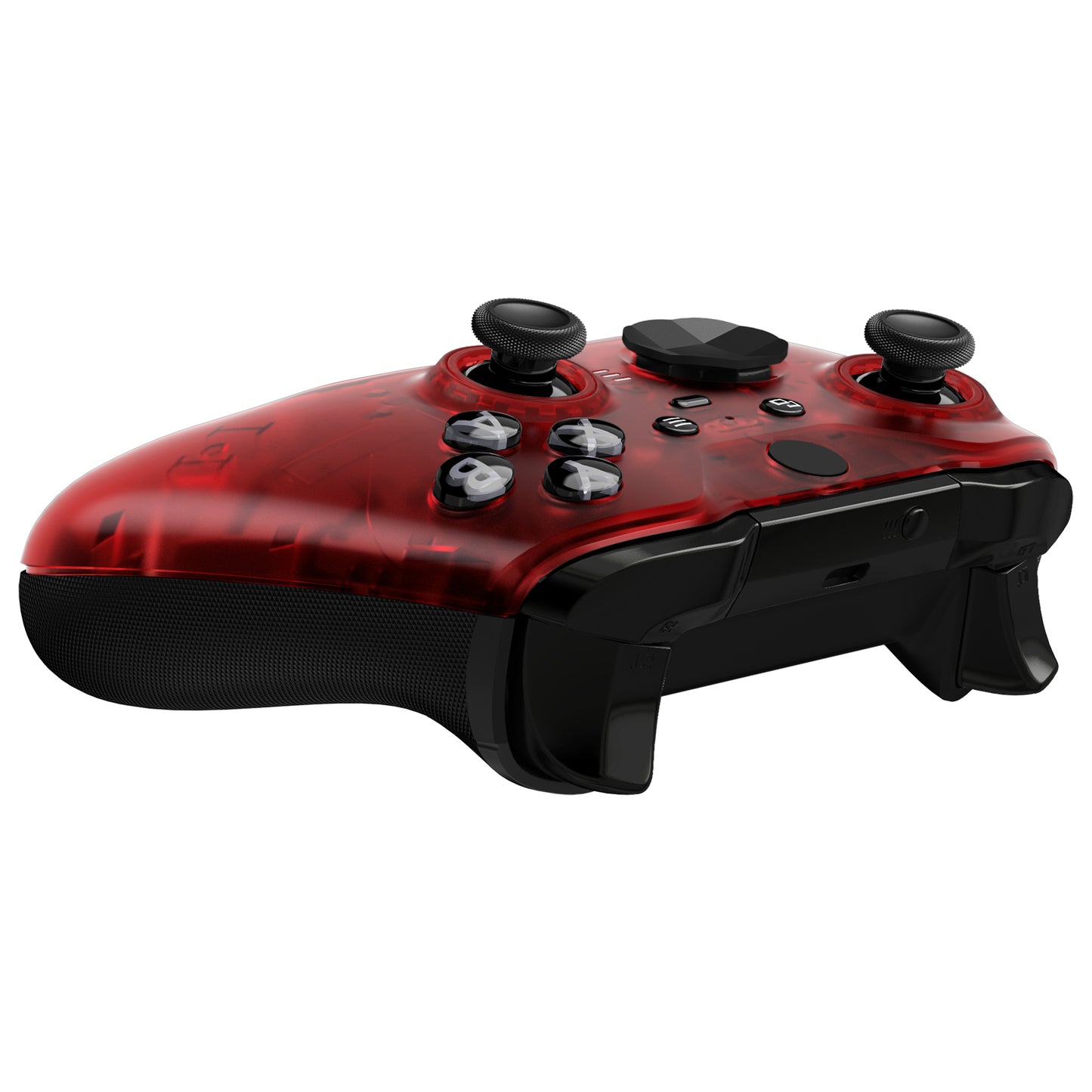 eXtremeRate Xbox One Elite Series 2&Elite 2 Coreコントローラー(モデル1797)用交換フロントハウジングシェルケース&アクセントリング【クリアレッド】