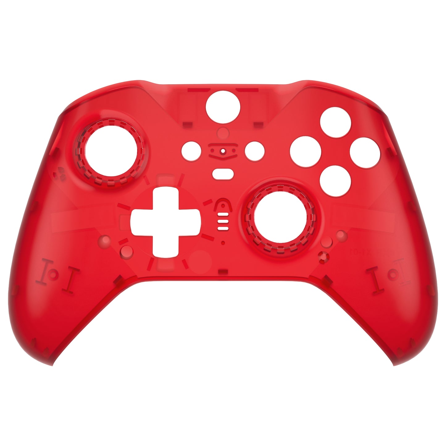 eXtremeRate Xbox One Elite Series 2&Elite 2 Coreコントローラー(モデル1797)用交換フロントハウジングシェルケース&アクセントリング【クリアレッド】