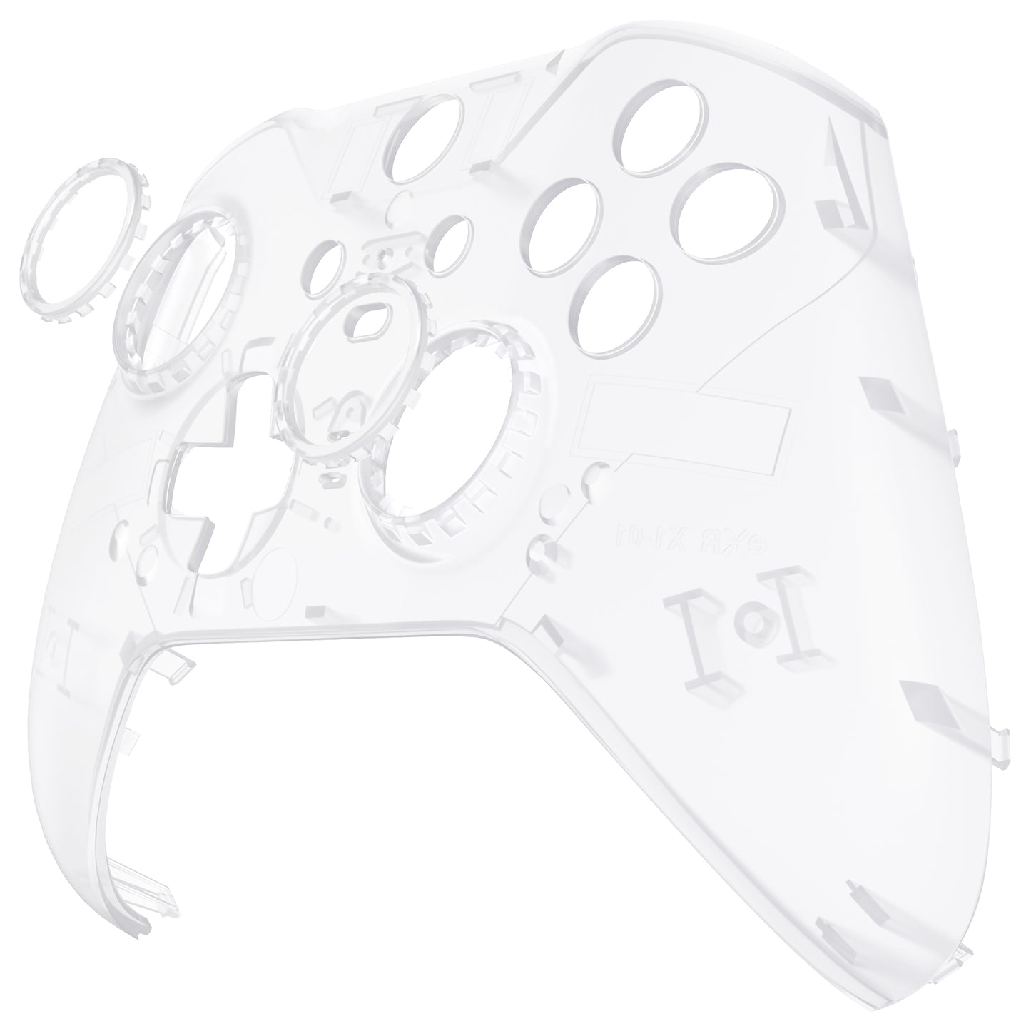 eXtremeRate Xbox One Elite Series 2&Elite 2 Coreコントローラー(モデル1797)用交換フロントハウジングシェルケース&アクセントリング【クリア】