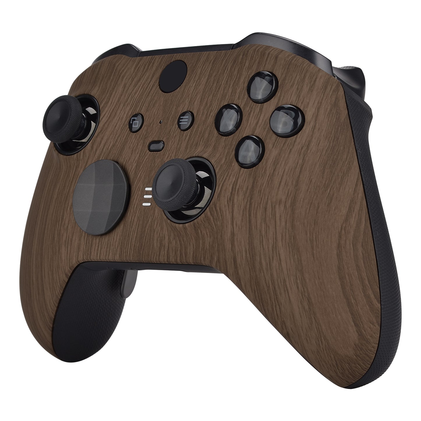 eXtremeRate Xbox One Elite Series 2&Elite 2 Coreコントローラー(モデル1797)用交換フロントハウジングシェルケース&アクセントリング【木目調デザイン】