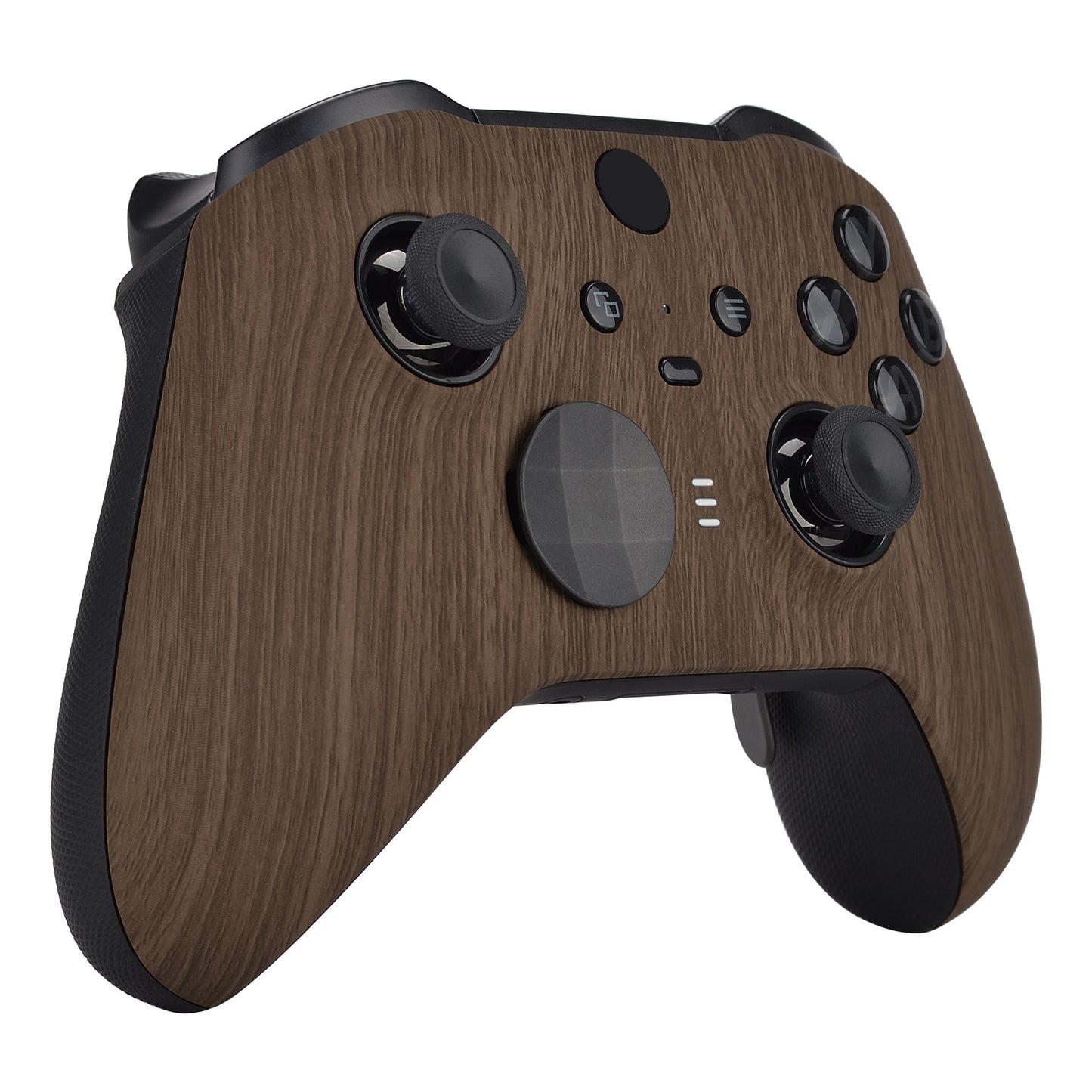 eXtremeRate Xbox One Elite Series 2&Elite 2 Coreコントローラー(モデル1797)用交換フロントハウジングシェルケース&アクセントリング【木目調デザイン】
