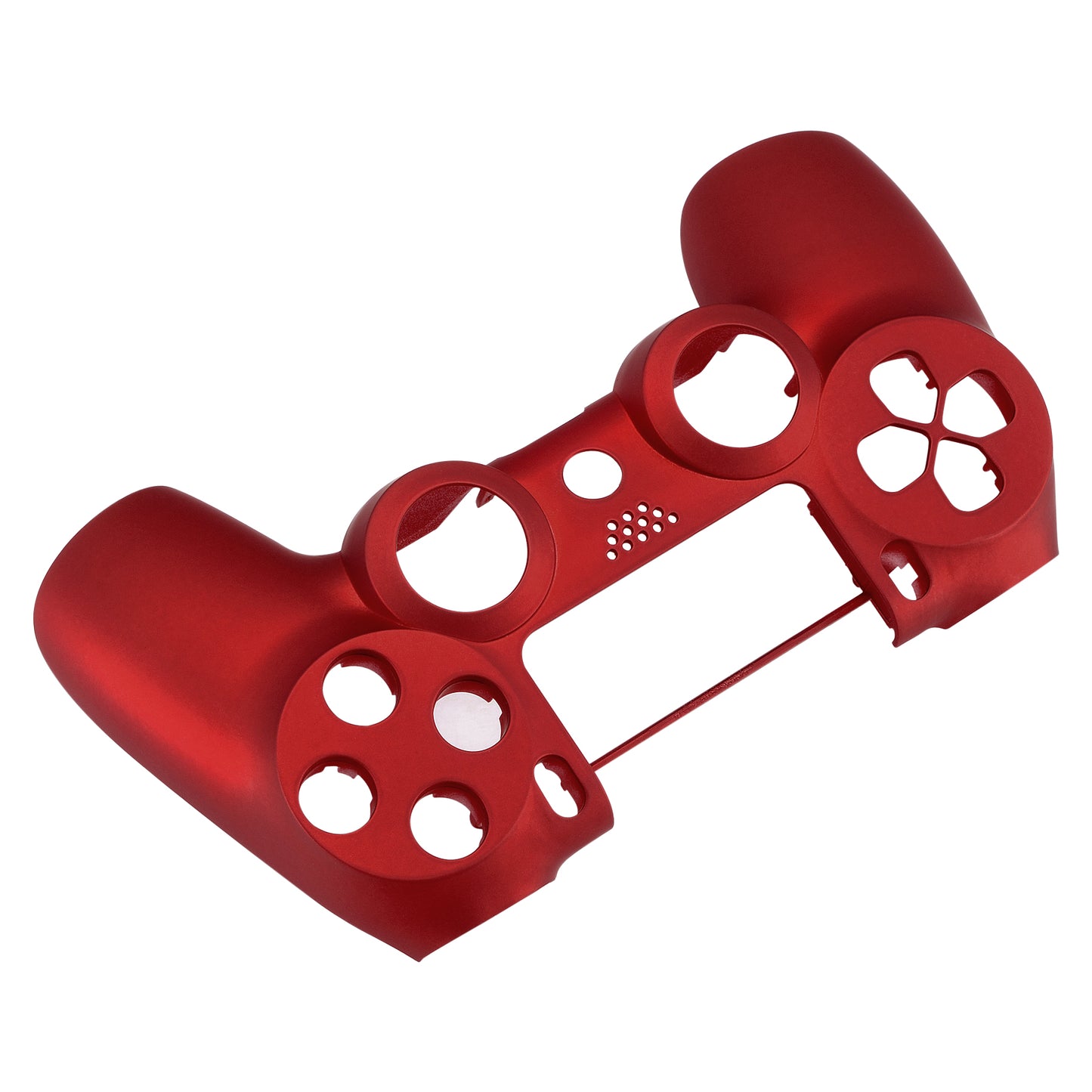 eXtremeRate PS4 Slim Proコントローラー(CUH-ZCT2 JDM-040/050/055)用交換フロントハウジングシェル【スカーレットレッド】