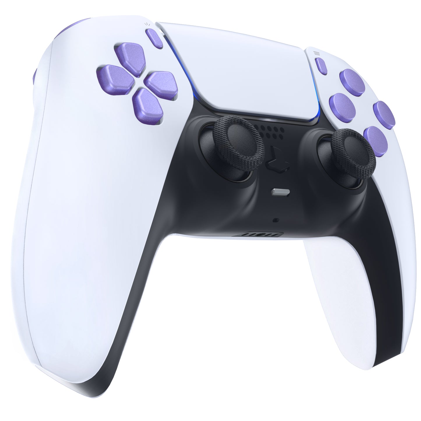 eXtremeRate PS5コントローラーBDM-010/020対応交換対応用フルセットボタン【メタリックスノーストームモーヴ】