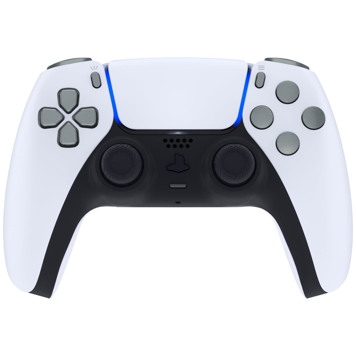 eXtremeRate PS5コントローラーBDM-010/020対応交換対応用フルセットボタン【メタリックスチールグレー】