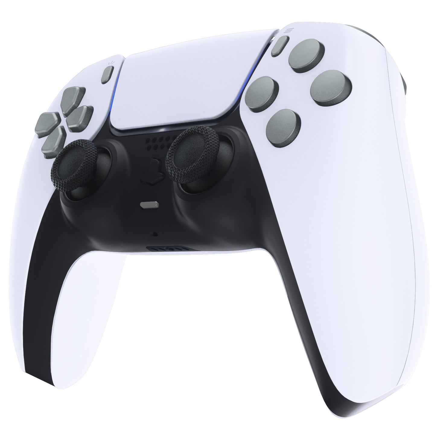 eXtremeRate PS5コントローラーBDM-010/020対応交換対応用フルセットボタン【メタリックスチールグレー】