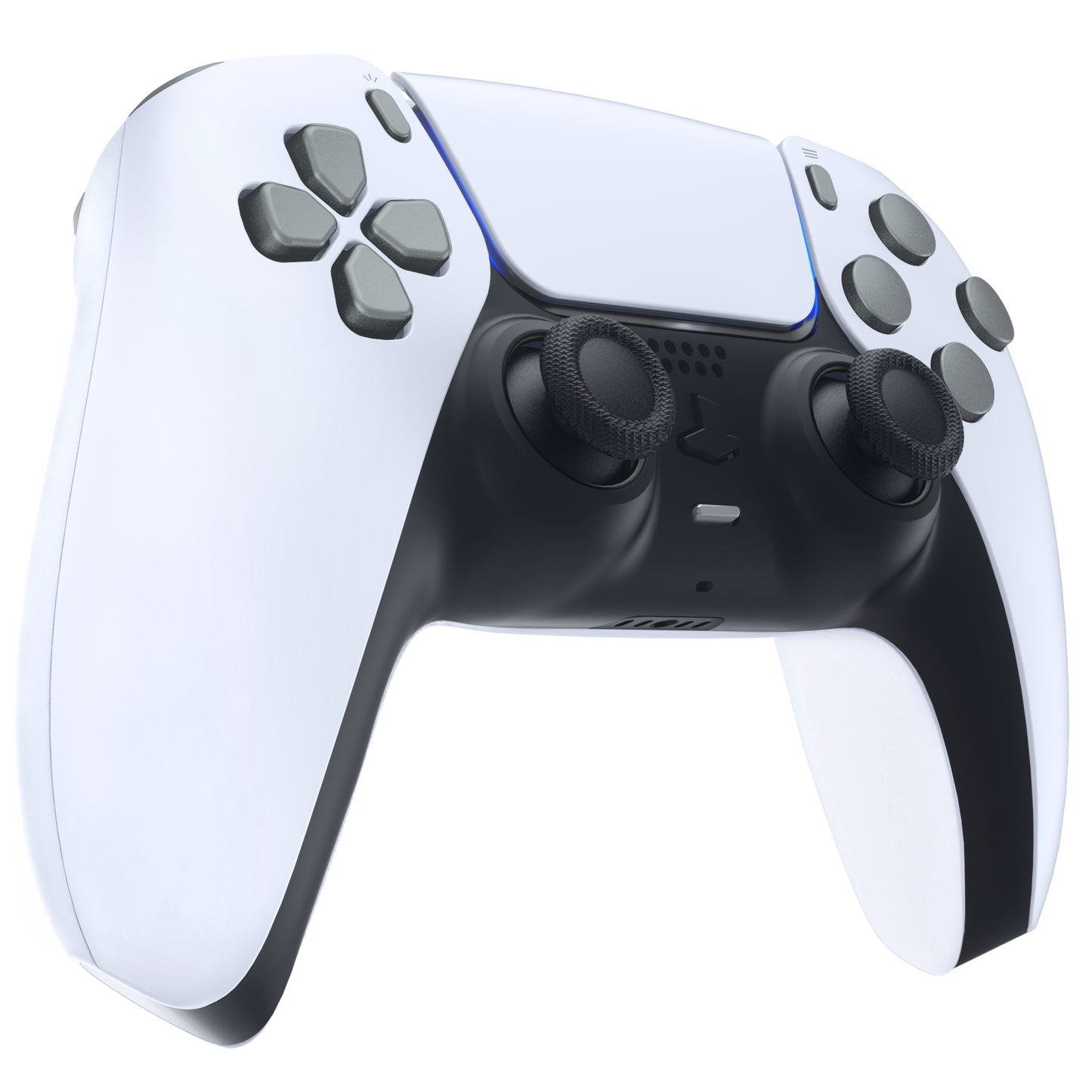 eXtremeRate PS5コントローラーBDM-010/020対応交換対応用フルセットボタン【メタリックスチールグレー】
