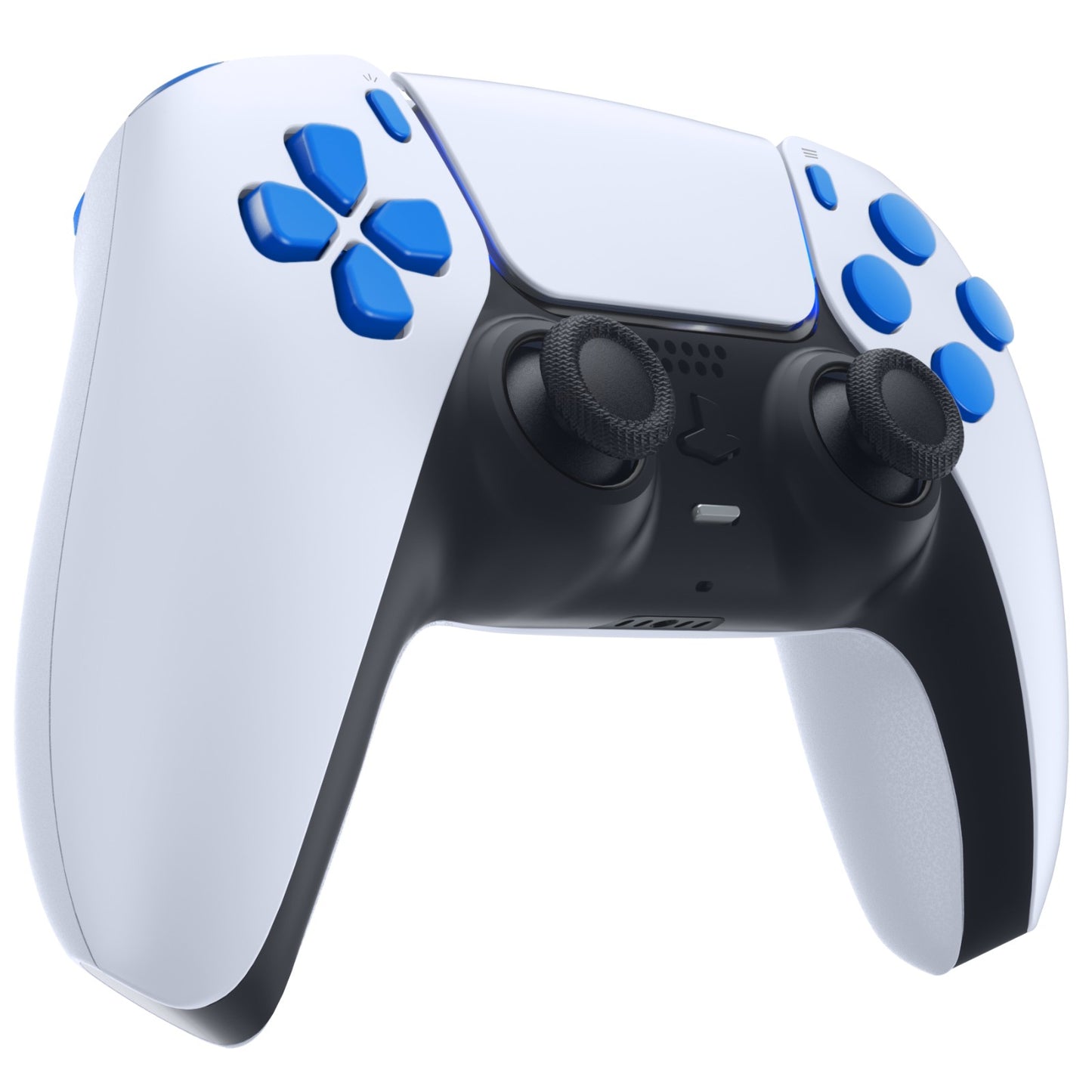 eXtremeRate PS5コントローラーBDM-010/020対応交換対応用フルセットボタン【ブルー】