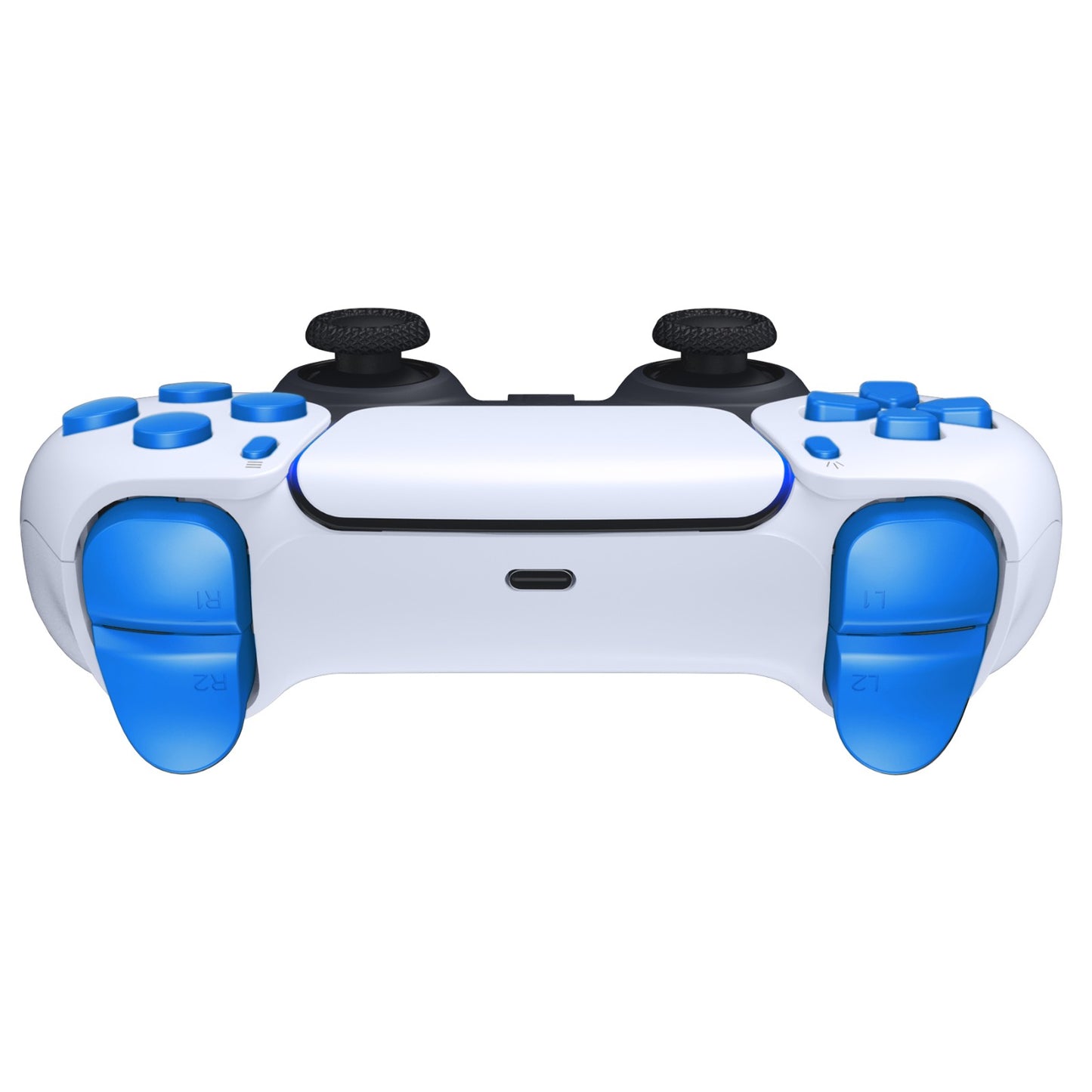 eXtremeRate PS5コントローラーBDM-010/020対応交換対応用フルセットボタン【ブルー】
