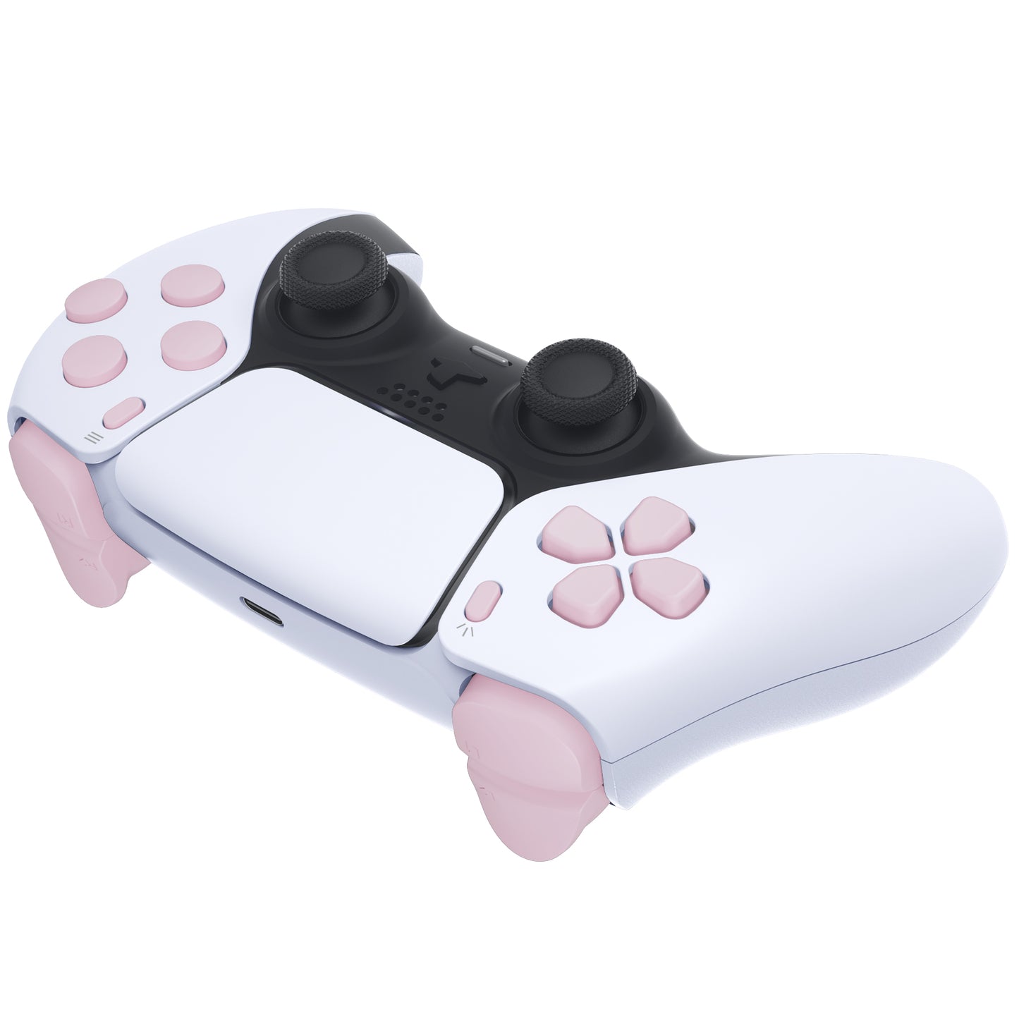 eXtremeRate PS5コントローラーBDM-010/020対応交換対応用フルセットボタン【桜ピンク】