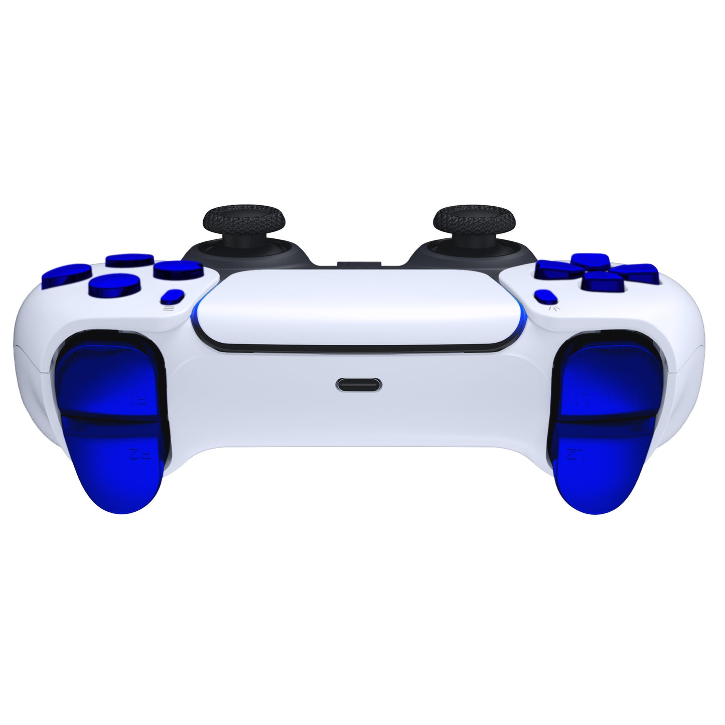 eXtremeRate PS5コントローラーBDM-010/020対応交換対応用フルセットボタン【クロムブルー】