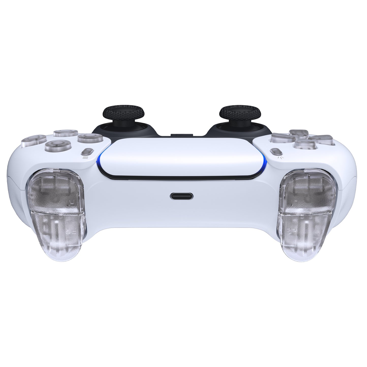 eXtremeRate PS5コントローラーBDM-010/020対応交換対応用フルセットボタン【クリア】