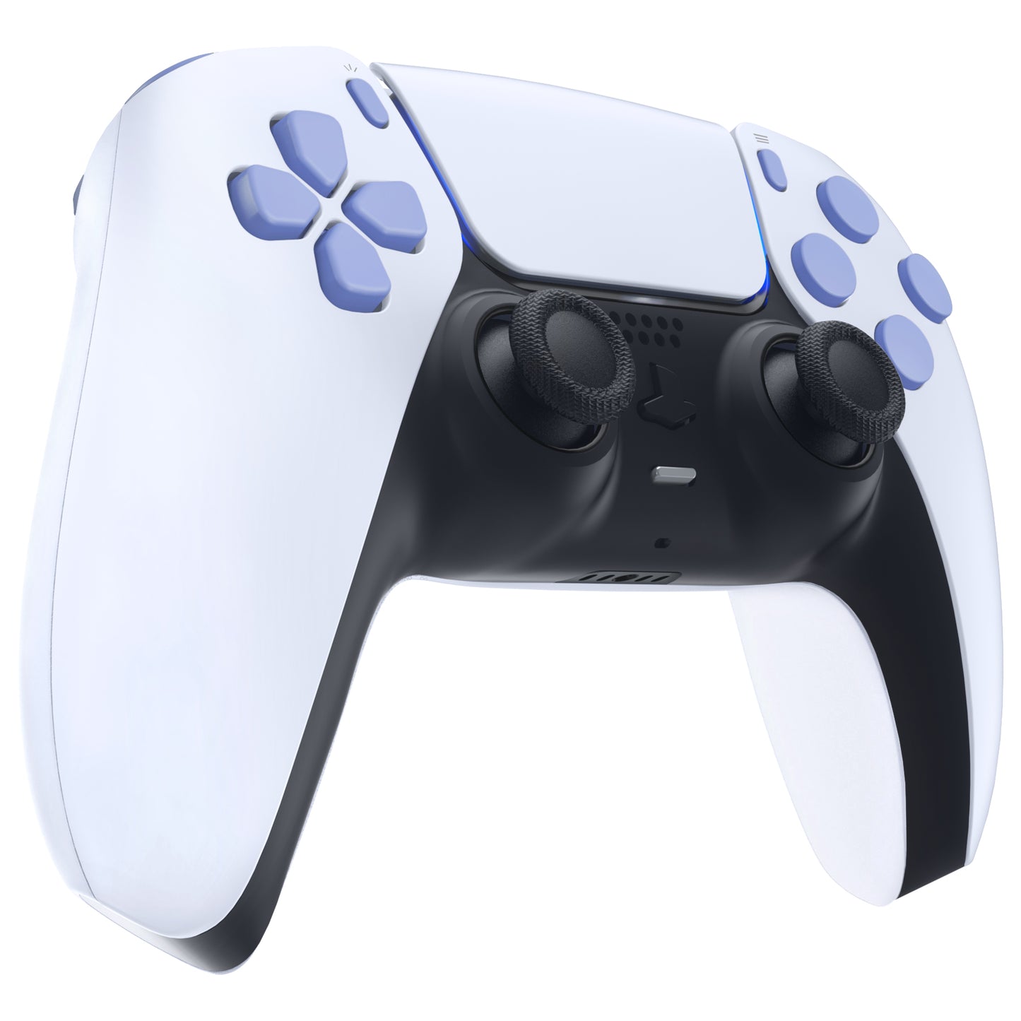 eXtremeRate PS5コントローラーBDM-010/020対応交換対応用フルセットボタン【ライトバイオレット】