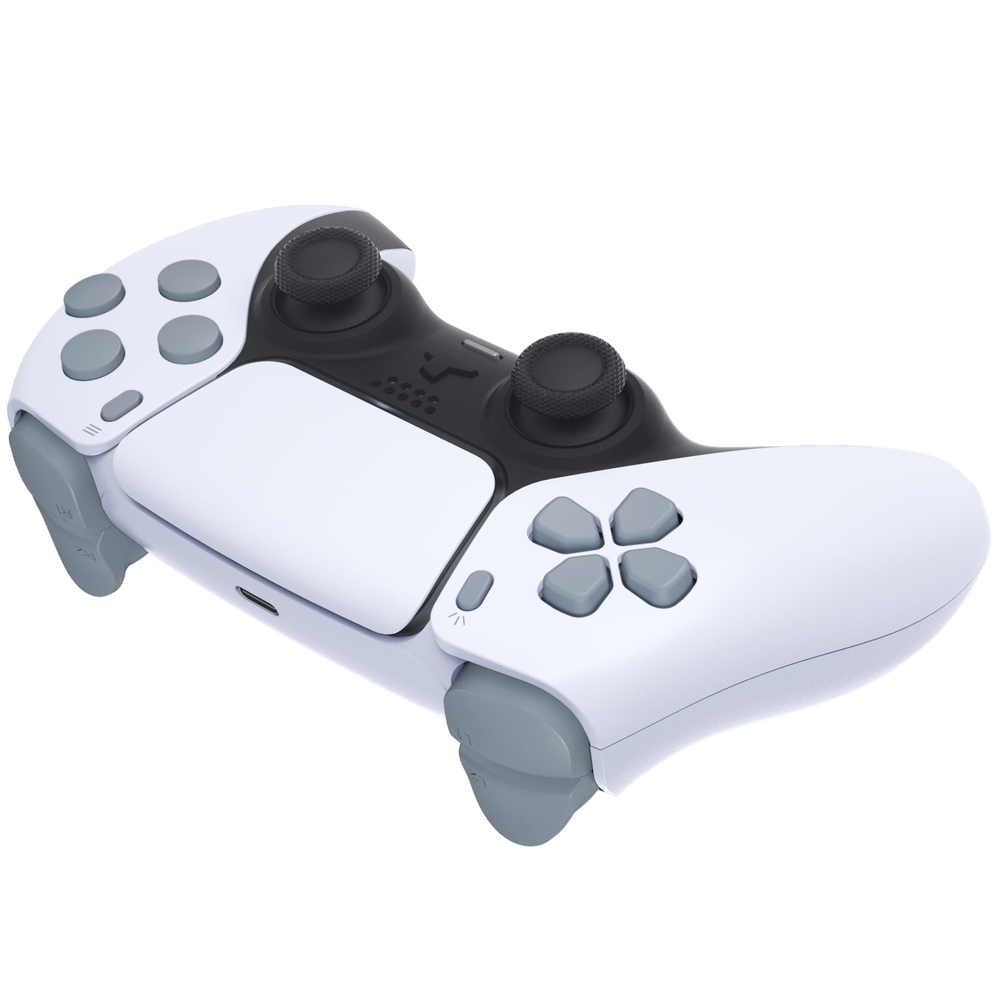 eXtremeRate PS5コントローラーBDM-010/020対応交換対応用フルセットボタン【ニューホープグレイ】
