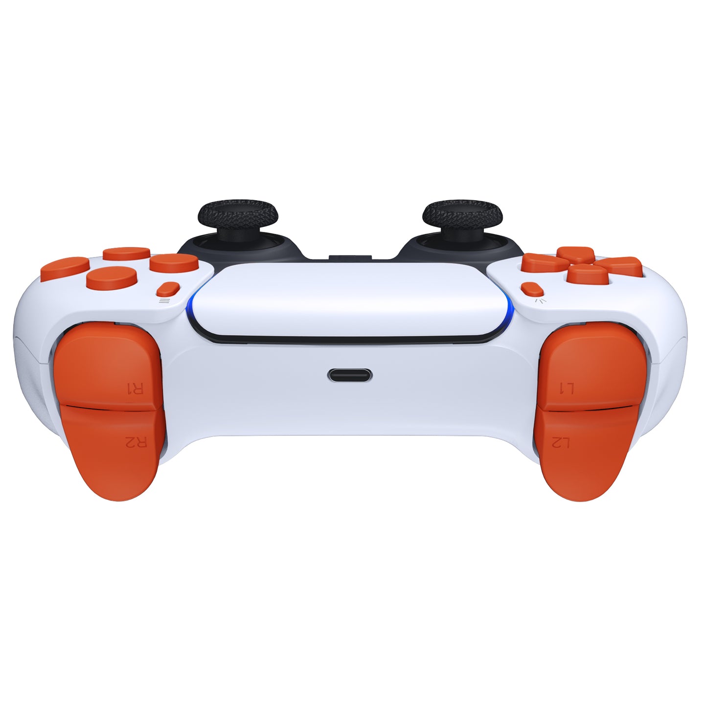eXtremeRate PS5コントローラーBDM-010/020対応交換対応用フルセットボタン【オレンジ】