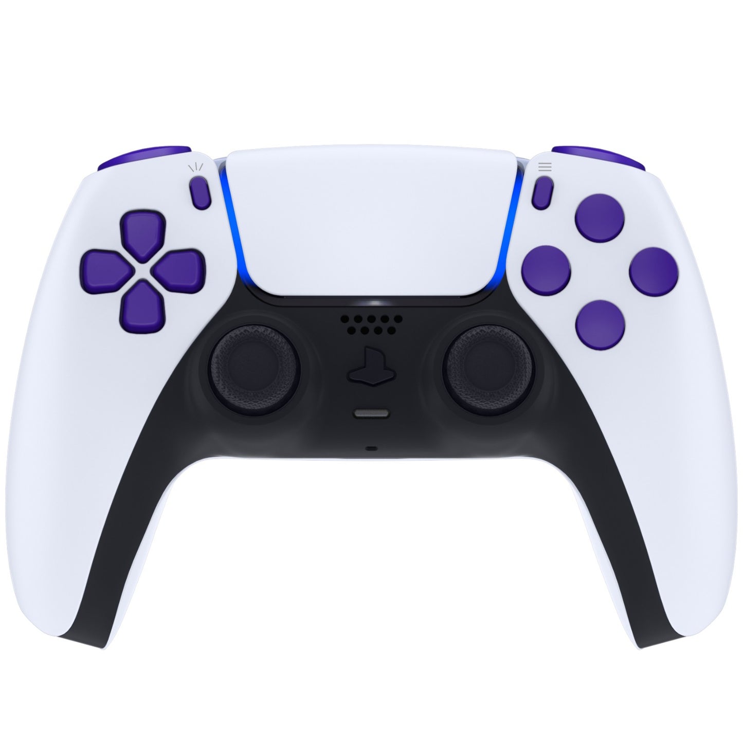 eXtremeRate PS5コントローラーBDM-010/020対応交換対応用フルセットボタン【パープル】