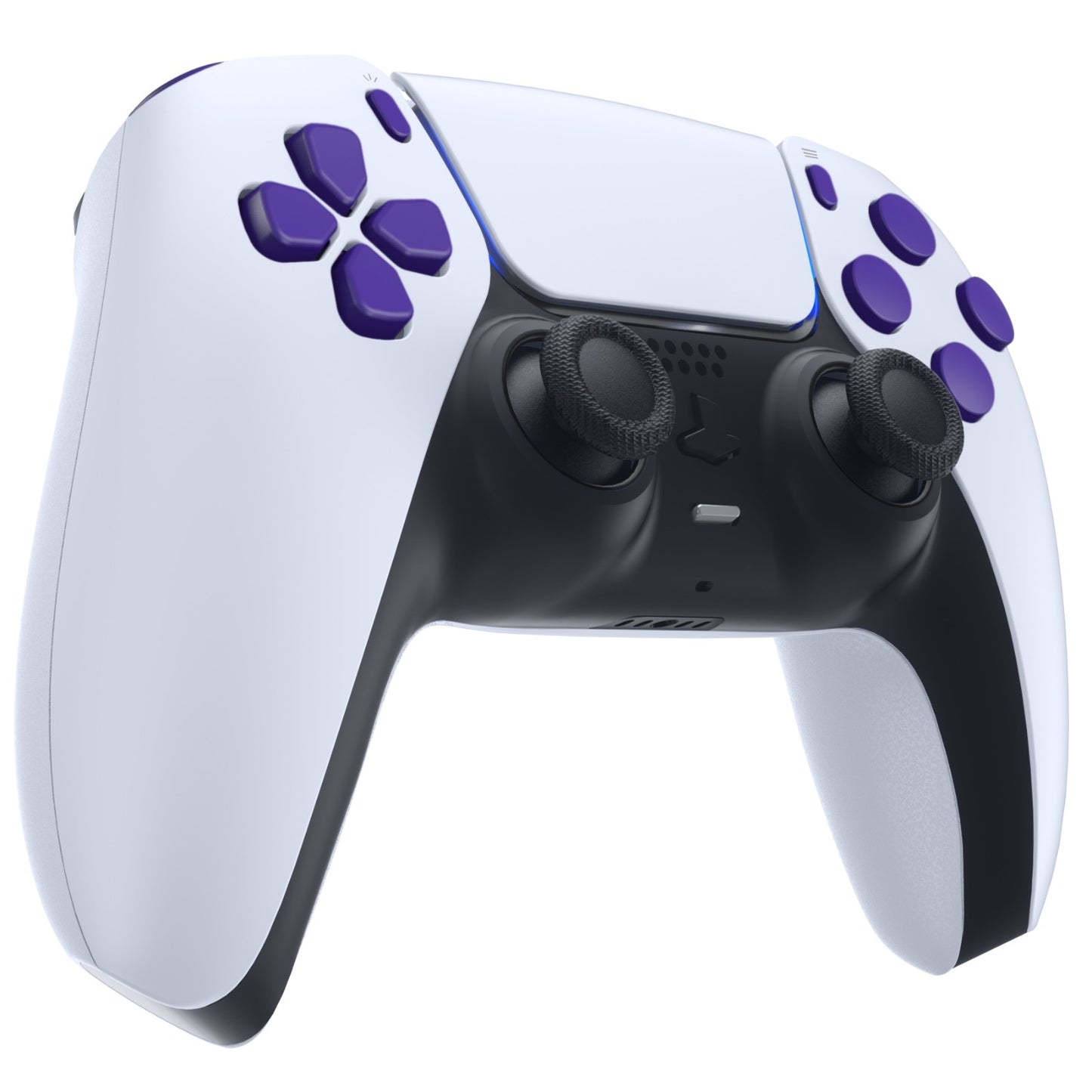 eXtremeRate PS5コントローラーBDM-010/020対応交換対応用フルセットボタン【パープル】
