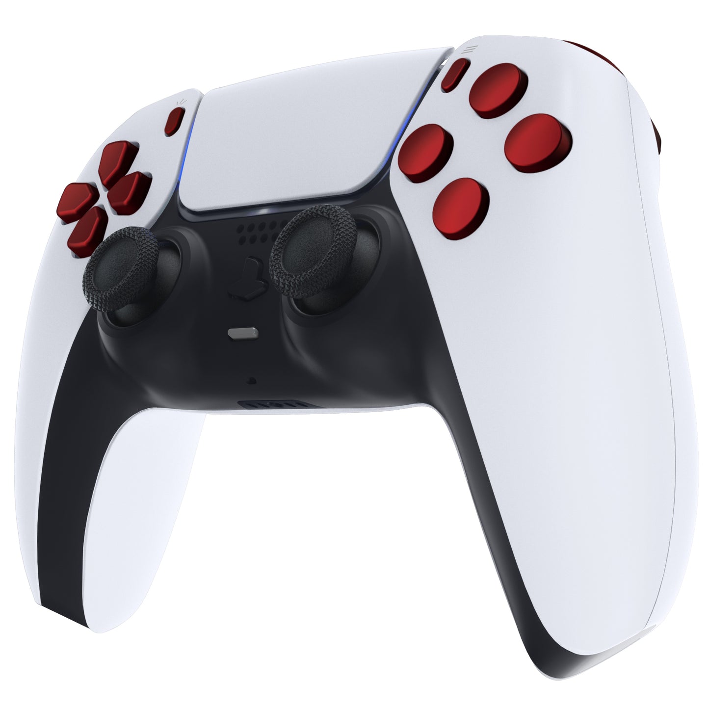 eXtremeRate PS5コントローラーBDM-010/020対応交換対応用フルセットボタン【スカーレットレッド】